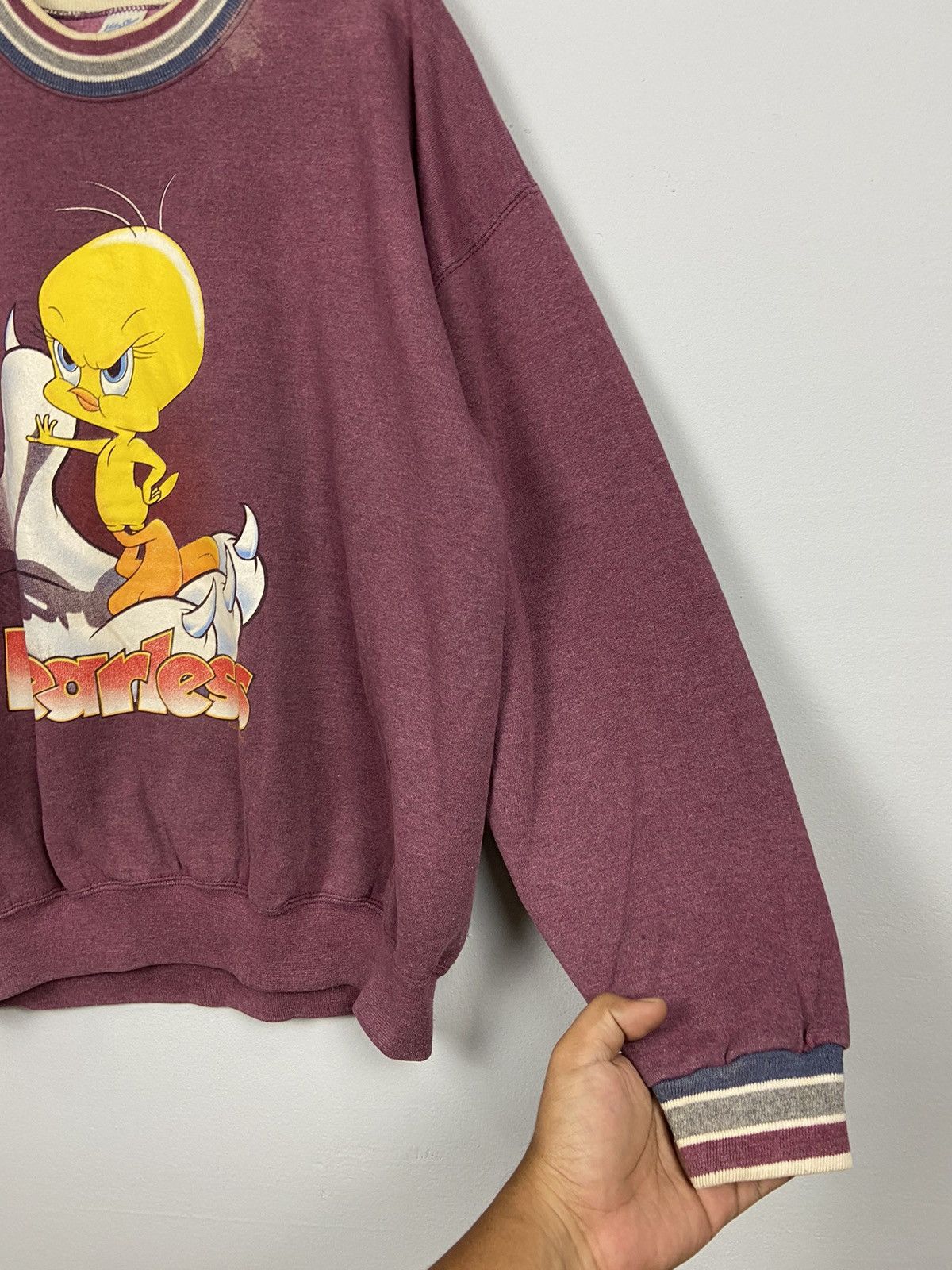 Twenty × Vintage × Warner Bros Vintage 1995 Tweety Fearless Warner Bros Sweatshirt Size US L / EU 52-54 / 3 - 5 Thumbnail