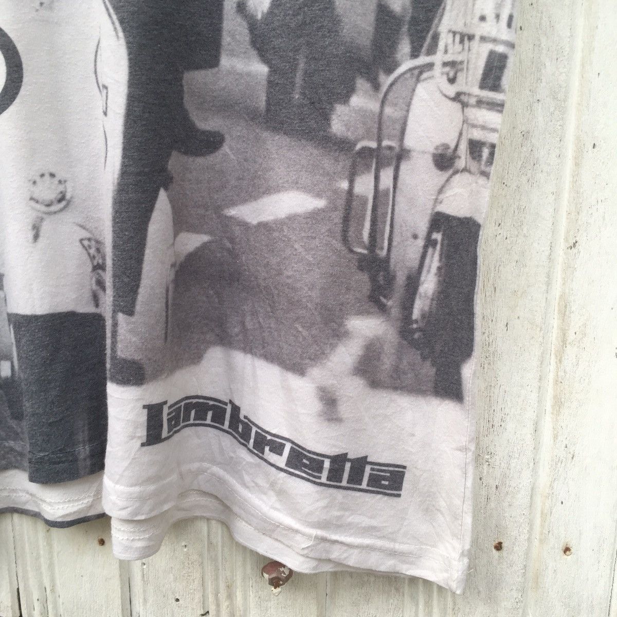 Lambretta × Vintage Vintage Lambretta Retro Photoprint Full Over Print Tshirt Size US L / EU 52-54 / 3 - 7 Thumbnail