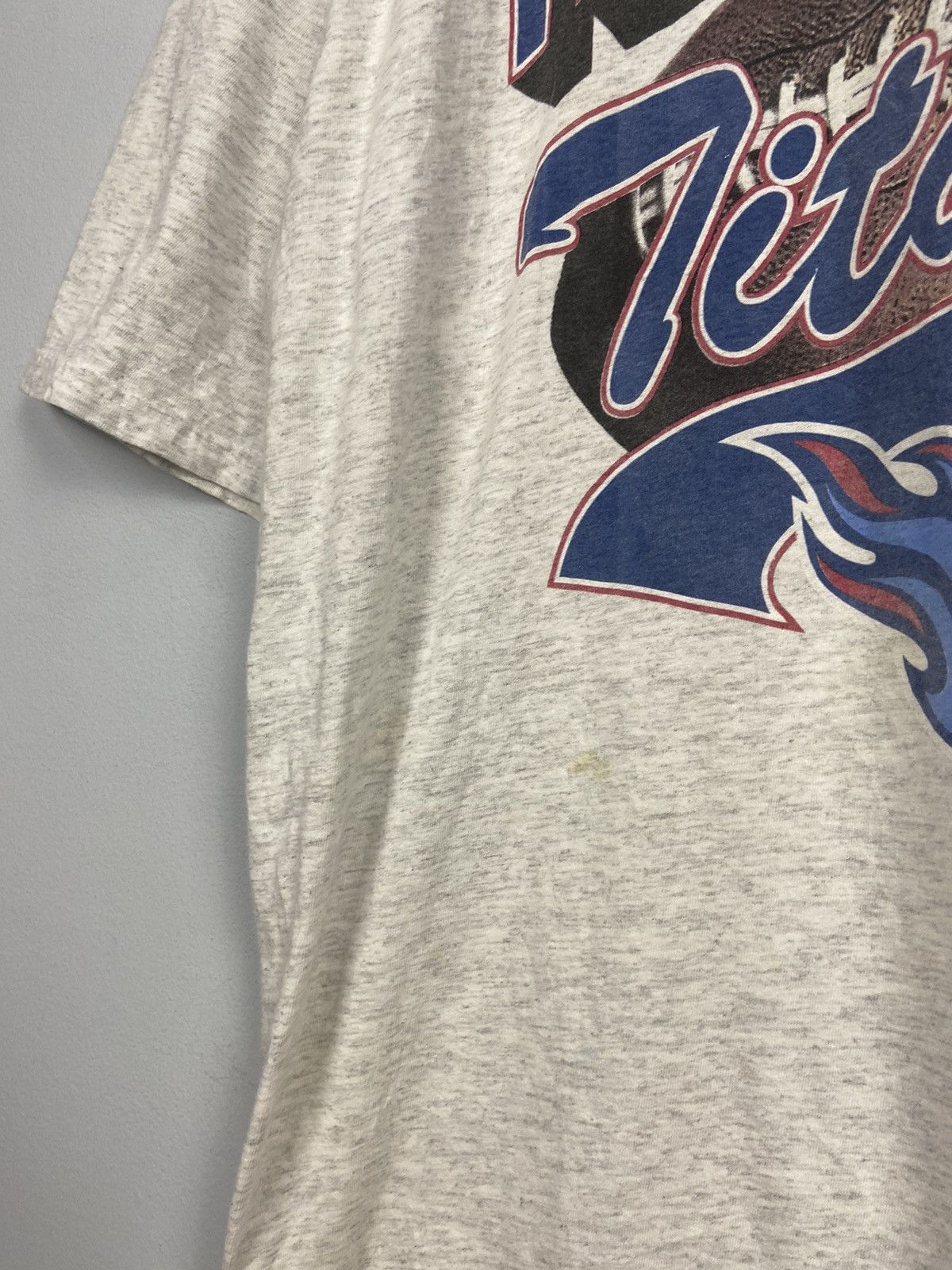 NFL × Vintage Vintage 90s Tennesse Titans American Football NFL Tshirt Size US XL / EU 56 / 4 - 6 Thumbnail