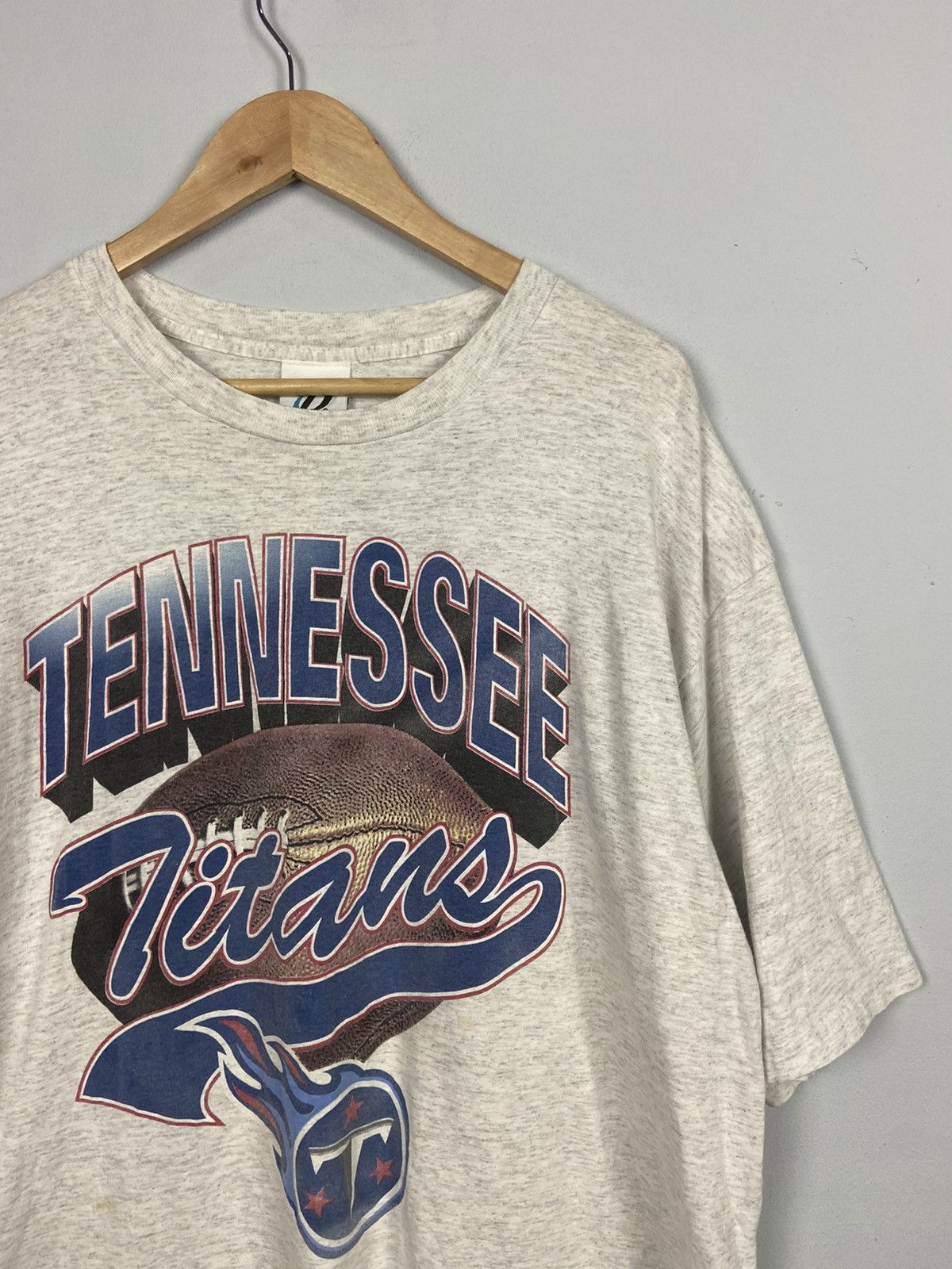 NFL × Vintage Vintage 90s Tennesse Titans American Football NFL Tshirt Size US XL / EU 56 / 4 - 4 Thumbnail