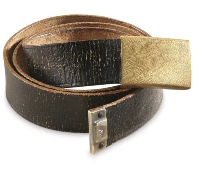 Vintage Vintage Leather WW2 Military Belt Size ONE SIZE - 1 Thumbnail