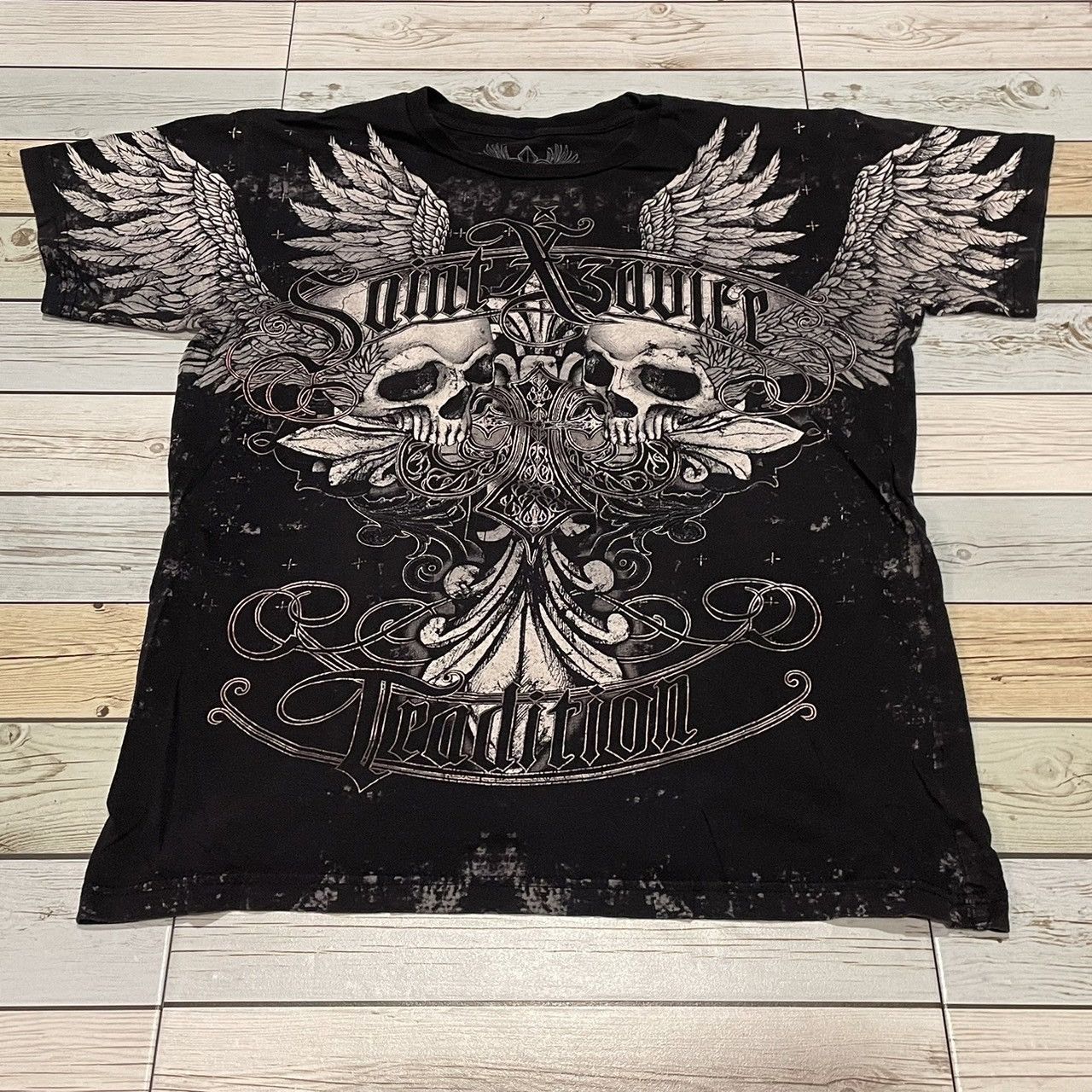 Xzavier Y2K Affliction Style Streetwear Tee