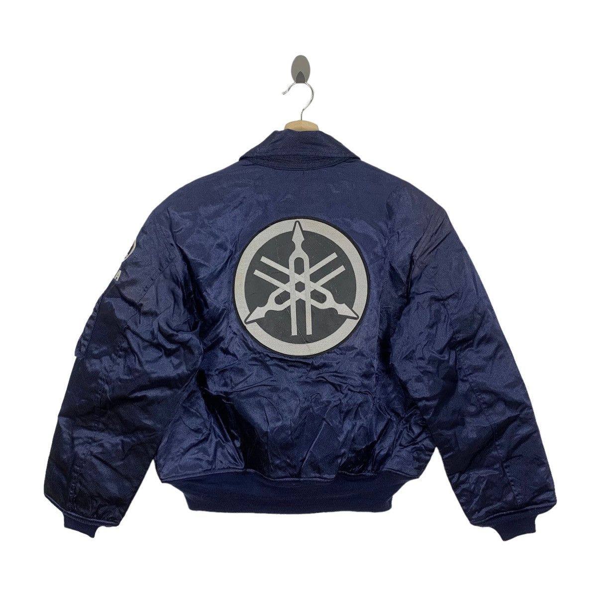 Sports Specialties Vintage 90s Yamaha Racing Team Flight Bomber Zipper Jacket Size US L / EU 52-54 / 3 - 1 Thumbnail