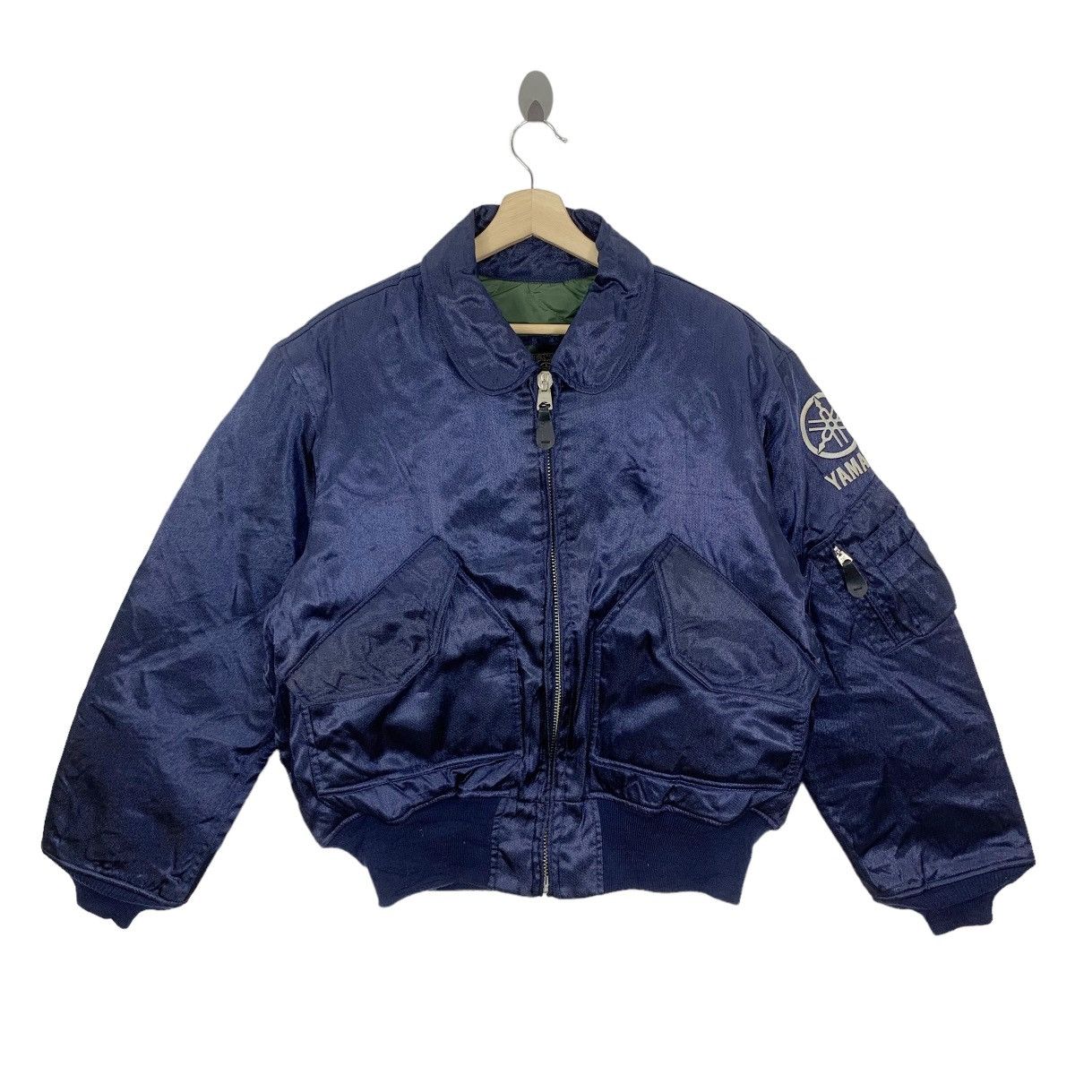 Sports Specialties Vintage 90s Yamaha Racing Team Flight Bomber Zipper Jacket Size US L / EU 52-54 / 3 - 2 Thumbnail