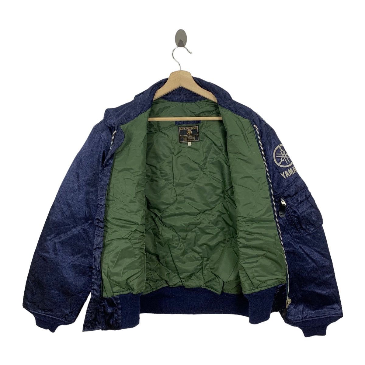 Sports Specialties Vintage 90s Yamaha Racing Team Flight Bomber Zipper Jacket Size US L / EU 52-54 / 3 - 6 Thumbnail