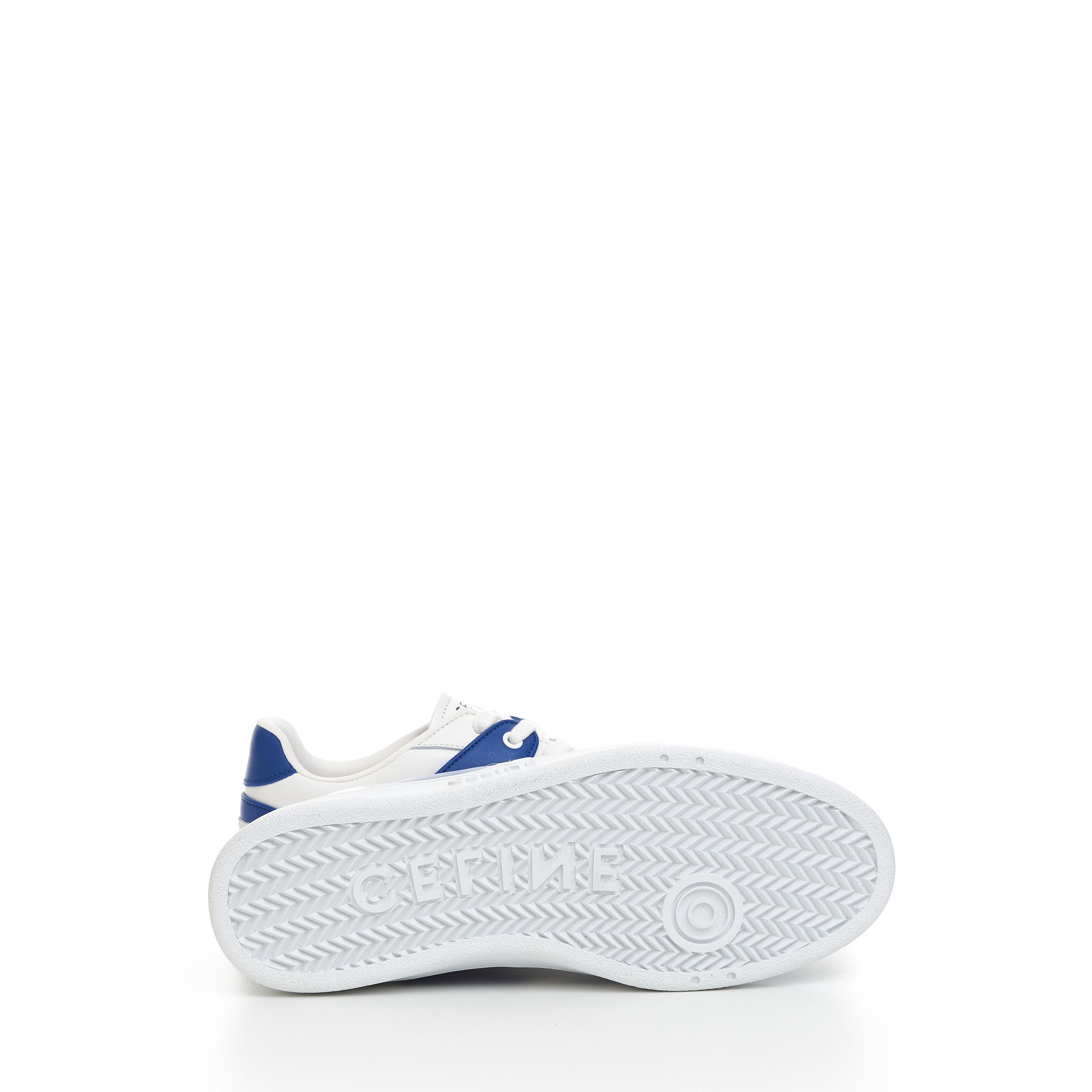 Celine CT-04 Low Lace-up Sneaker In Optic White & Blue Calfskin Size US 11 / EU 44 - 11 Thumbnail