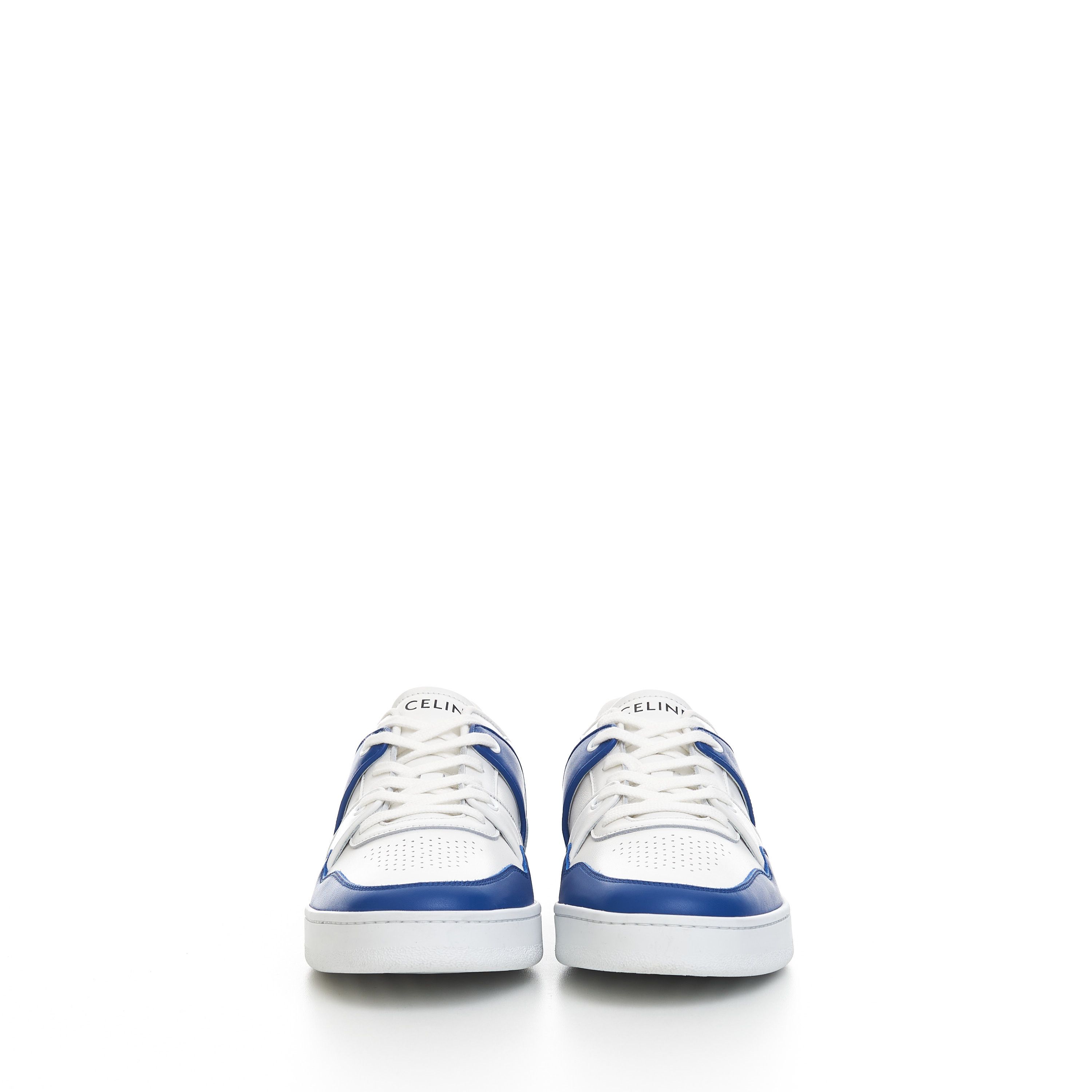 Celine CT-04 Low Lace-up Sneaker In Optic White & Blue Calfskin Size US 11 / EU 44 - 3 Thumbnail