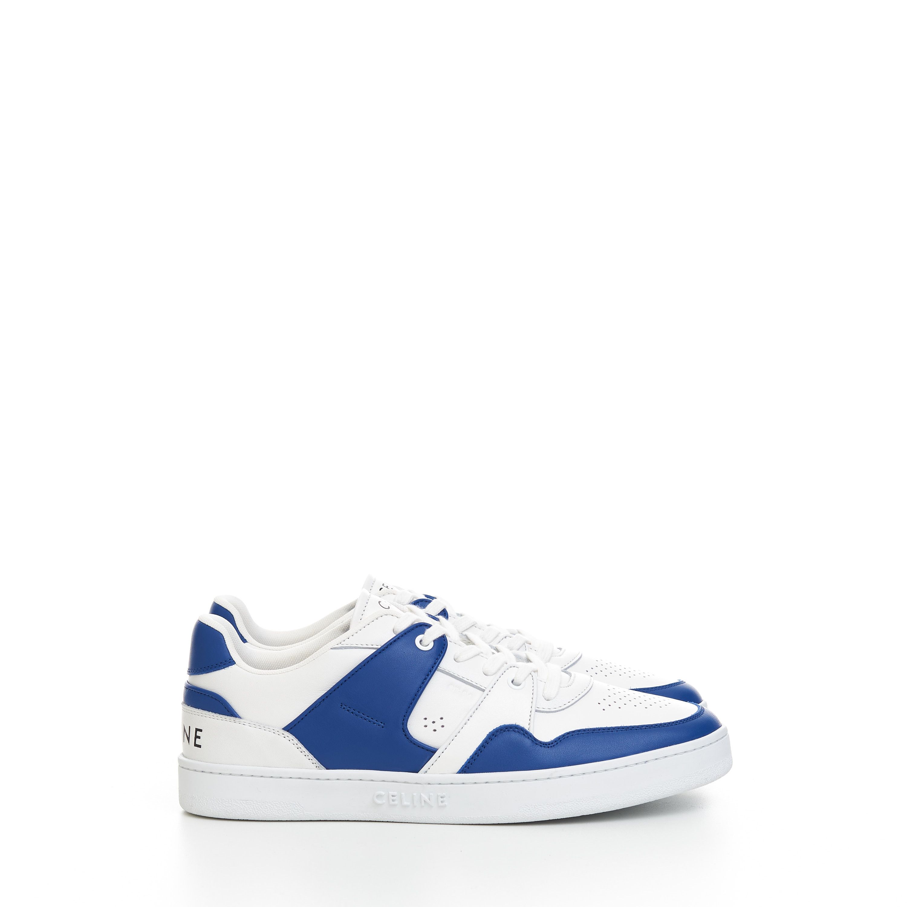 Celine CT-04 Low Lace-up Sneaker In Optic White & Blue Calfskin Size US 11 / EU 44 - 1 Thumbnail