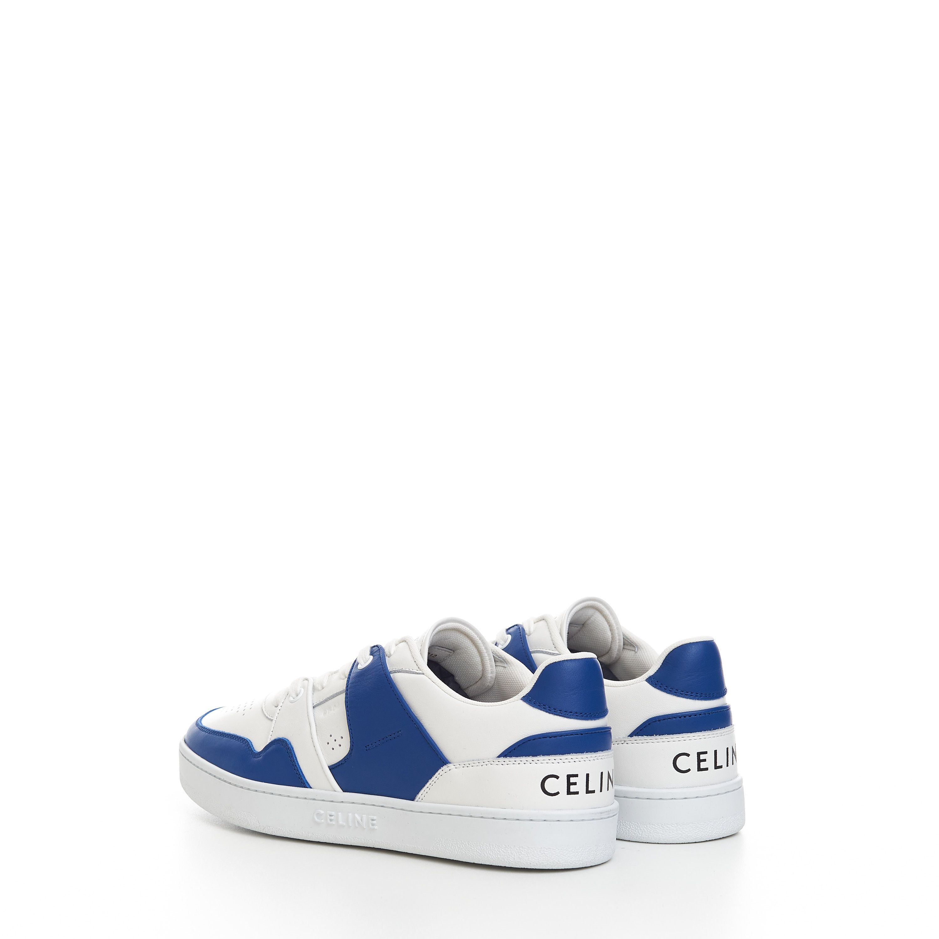 Celine CT-04 Low Lace-up Sneaker In Optic White & Blue Calfskin Size US 11 / EU 44 - 6 Thumbnail