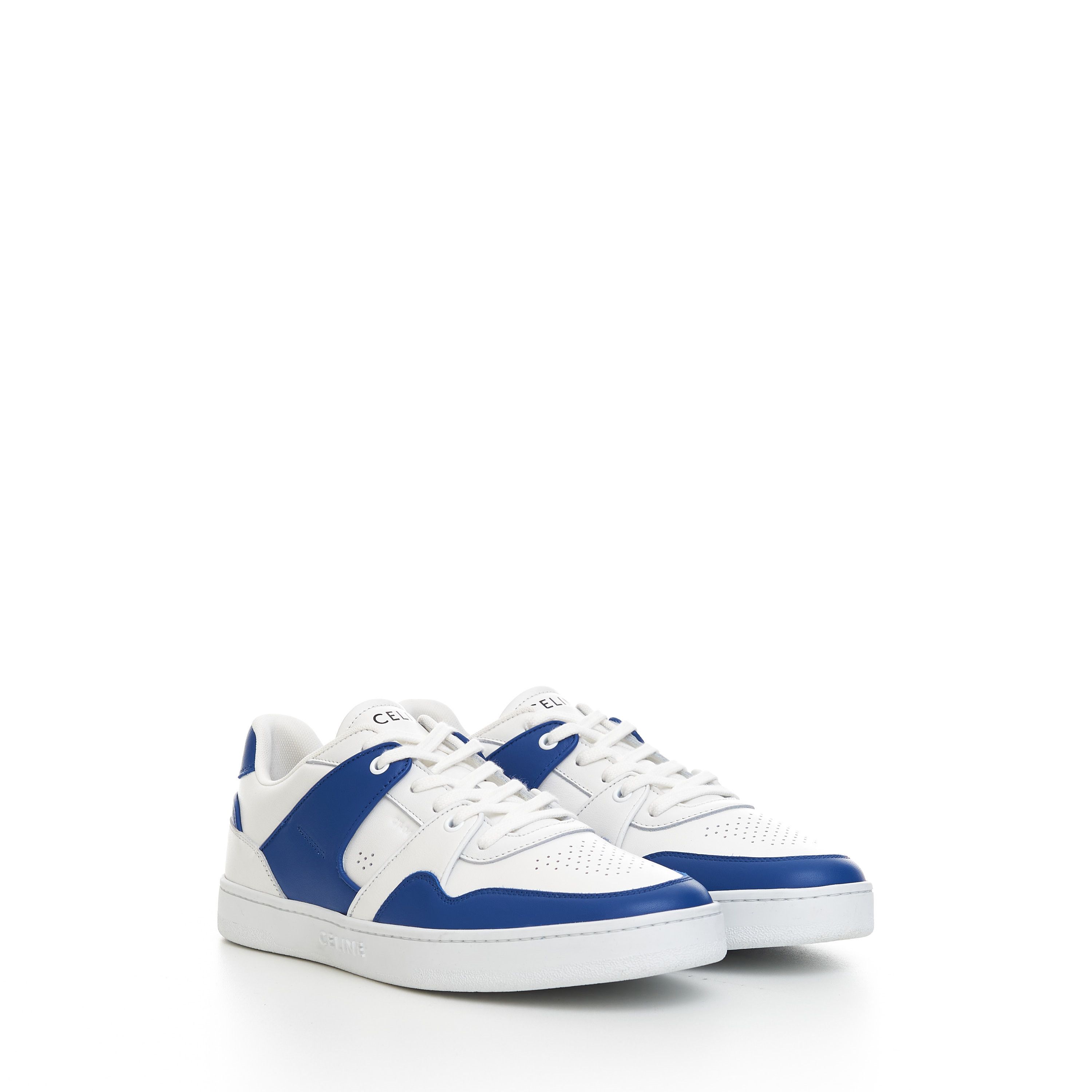 Celine CT-04 Low Lace-up Sneaker In Optic White & Blue Calfskin Size US 11 / EU 44 - 2 Thumbnail