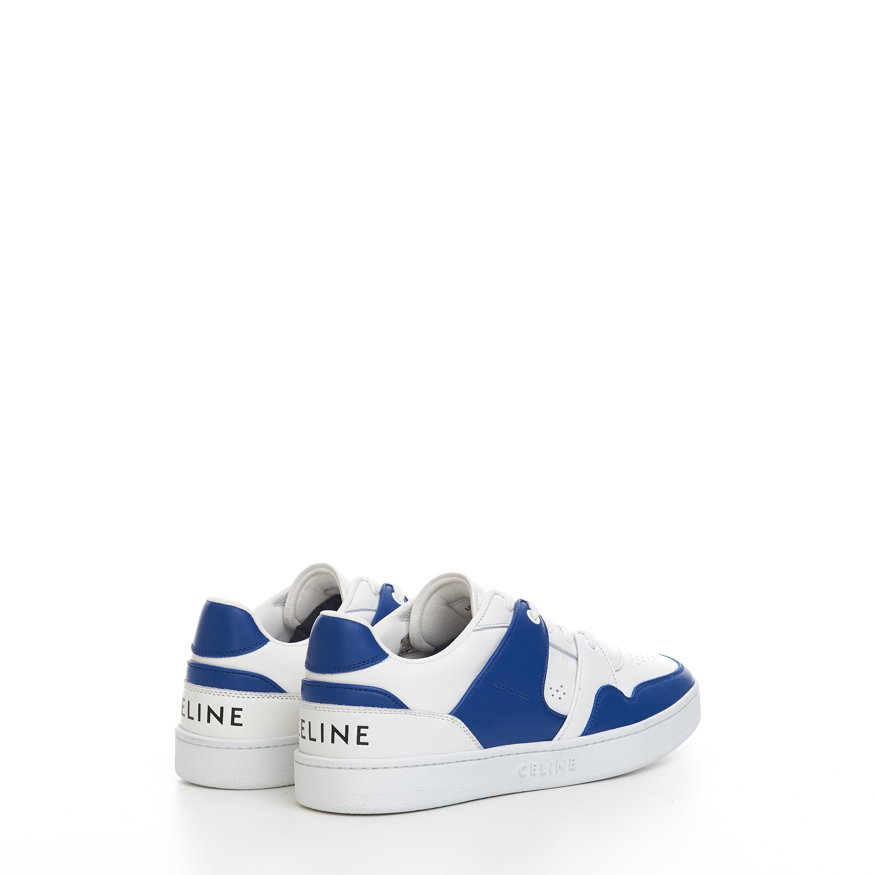 Celine CT-04 Low Lace-up Sneaker In Optic White & Blue Calfskin Size US 11 / EU 44 - 8 Thumbnail