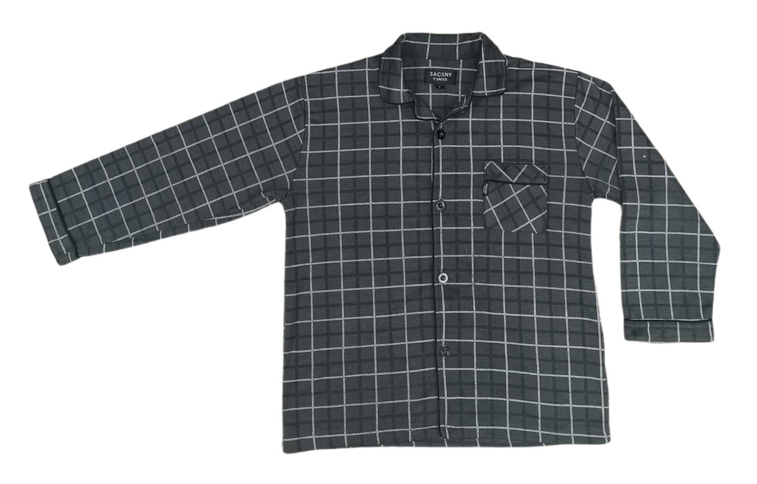 Yohji Yamamoto Sacsny Y'saccs By Yohji Yamamoto Long Sleeve Flannel Shirts Size US M / EU 48-50 / 2 - 3 Thumbnail