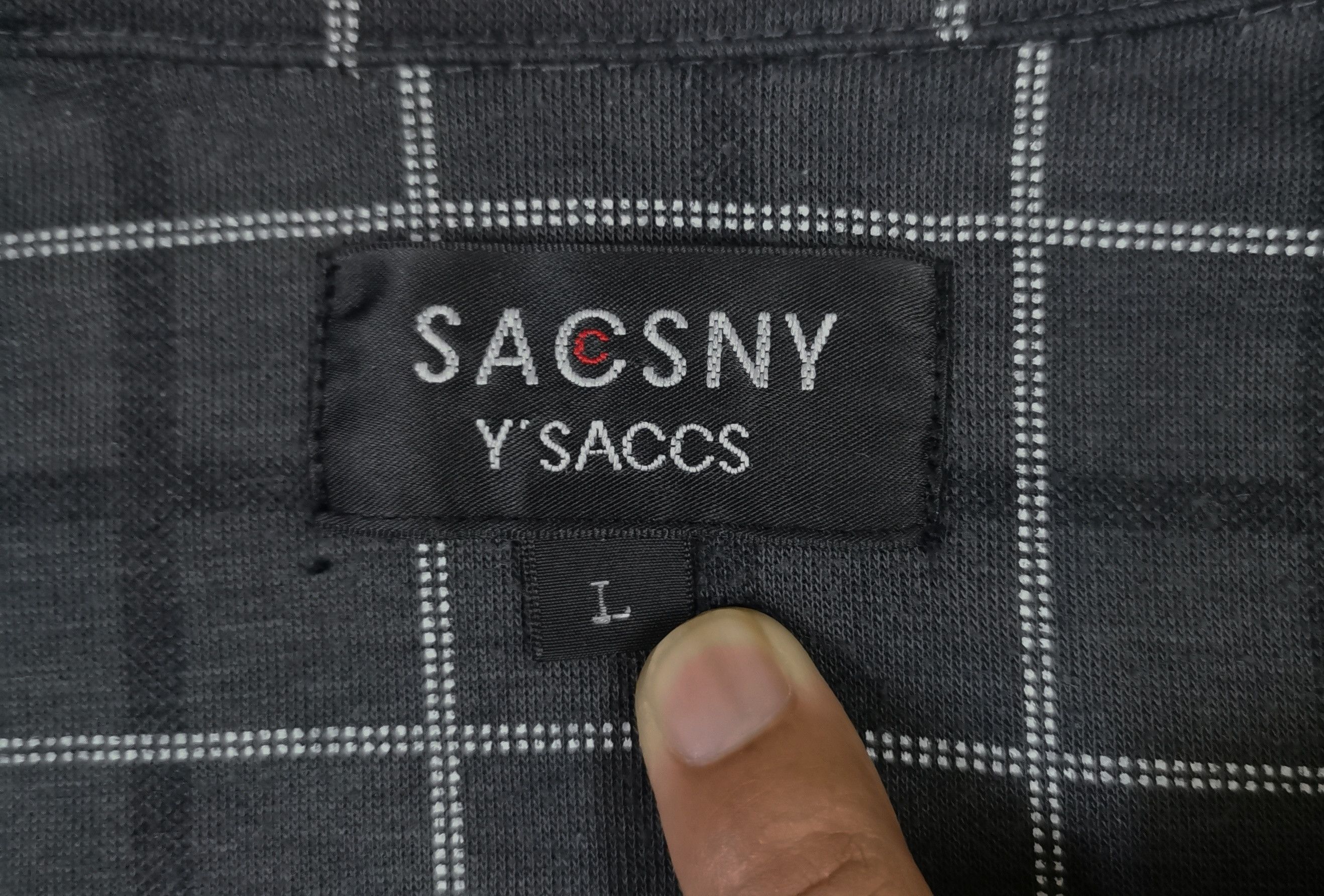 Yohji Yamamoto Sacsny Y'saccs By Yohji Yamamoto Long Sleeve Flannel Shirts Size US M / EU 48-50 / 2 - 13 Thumbnail