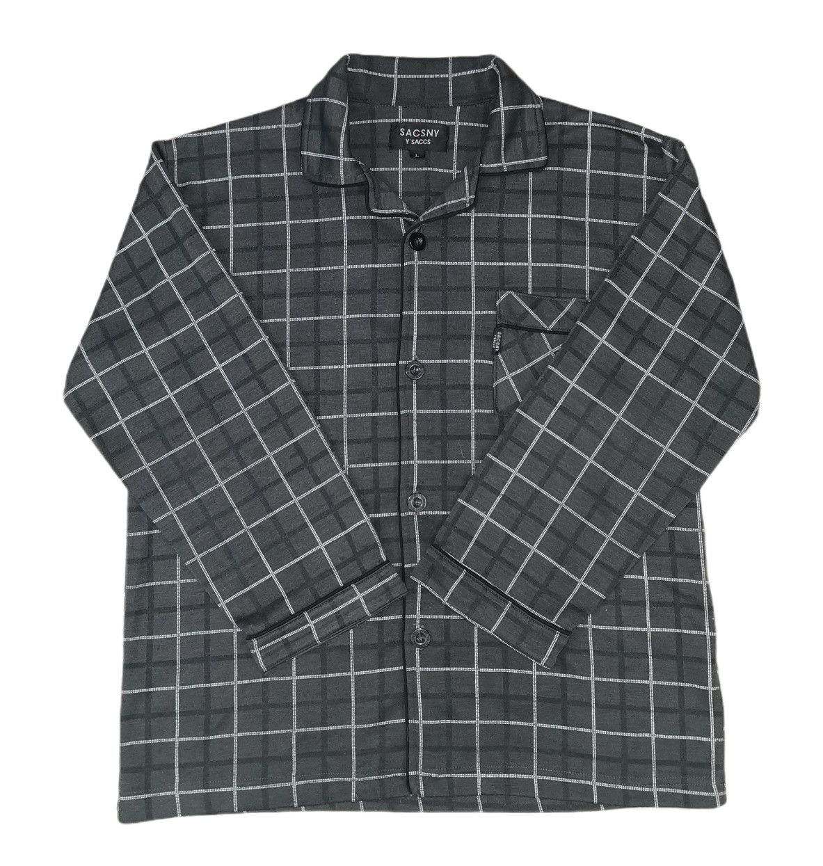 Yohji Yamamoto Sacsny Y'saccs By Yohji Yamamoto Long Sleeve Flannel Shirts Size US M / EU 48-50 / 2 - 4 Thumbnail