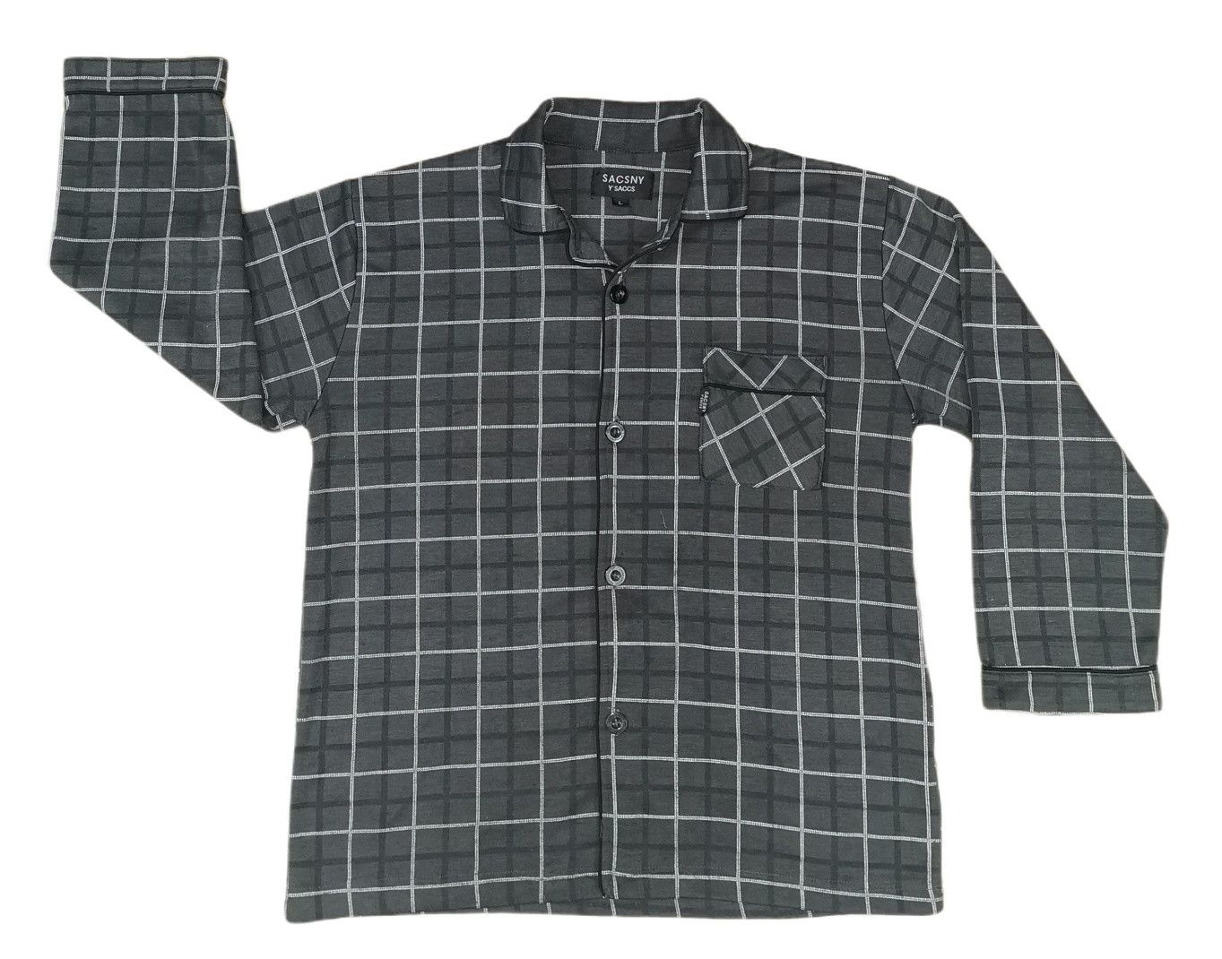 Yohji Yamamoto Sacsny Y'saccs By Yohji Yamamoto Long Sleeve Flannel Shirts Size US M / EU 48-50 / 2 - 1 Thumbnail