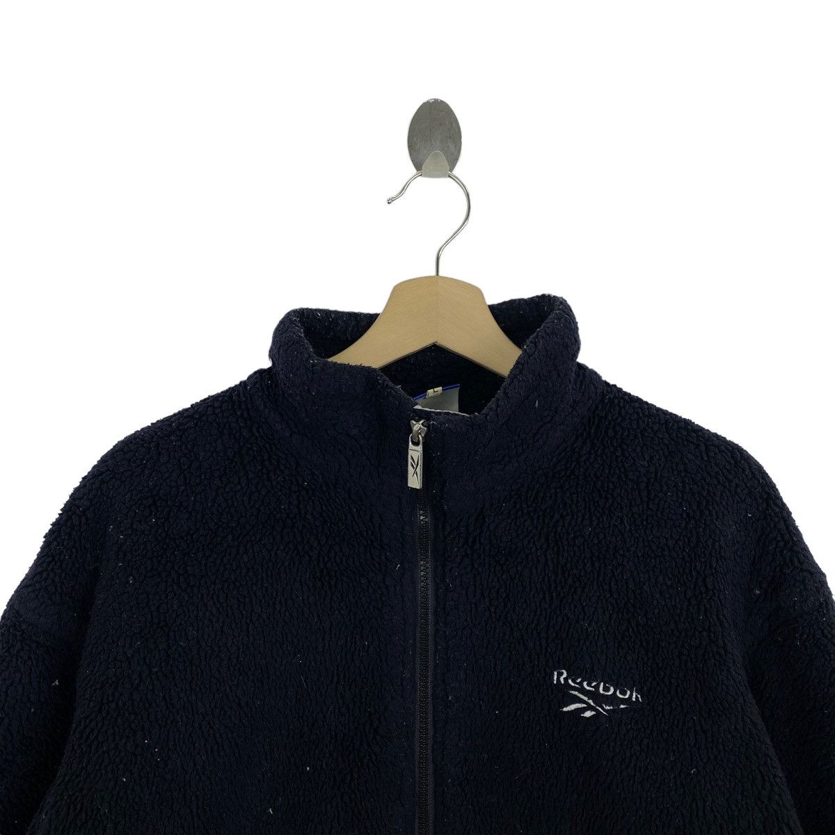 Reebok REEBOK SPORT Embroiderd Logo Black Retro Sherpa Sweater Size US L / EU 52-54 / 3 - 2 Thumbnail