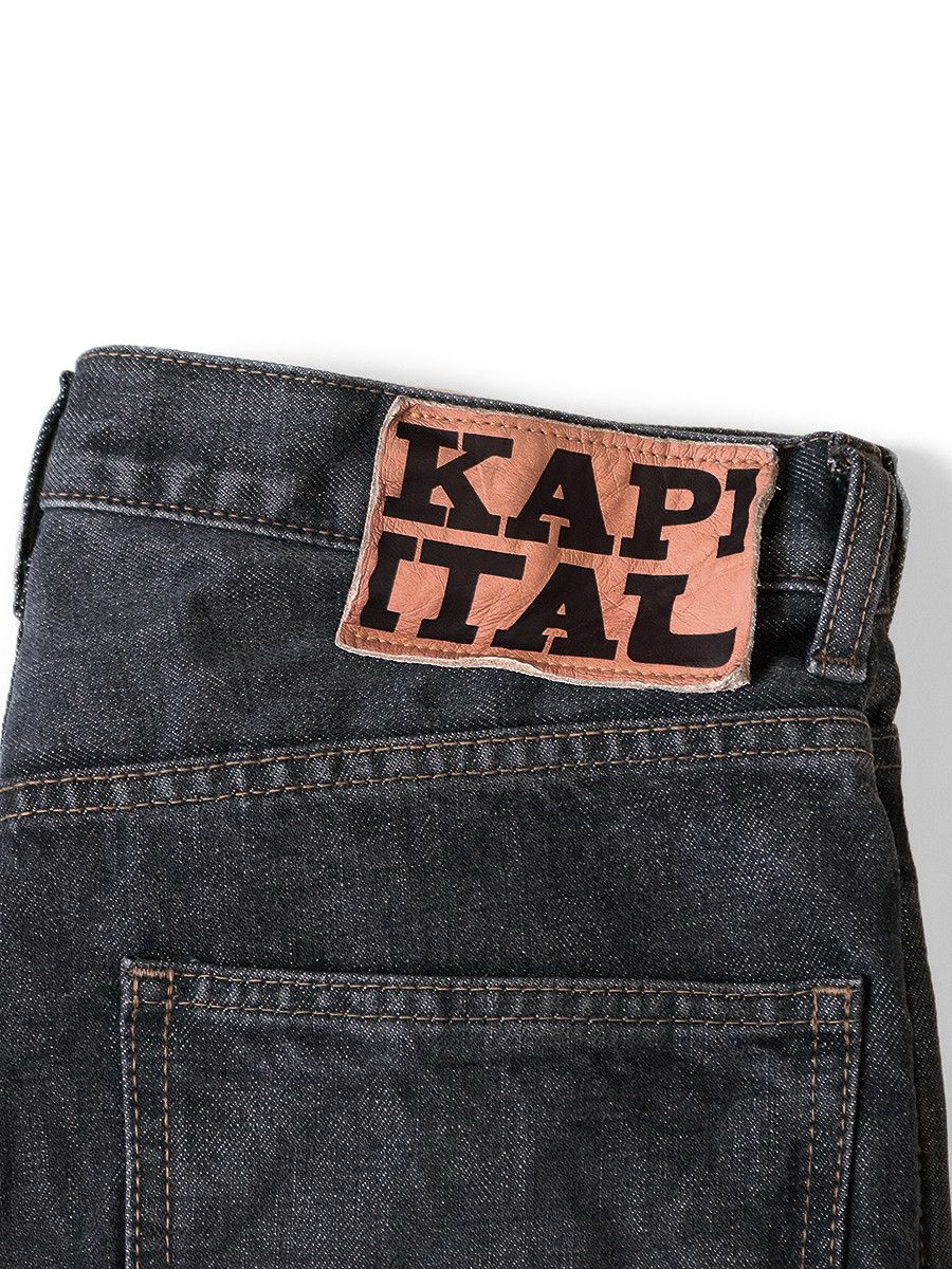 Kapital Kapital 14oz black denim pants 5P OKABELLBO in 27 Size US 27 - 3 Thumbnail