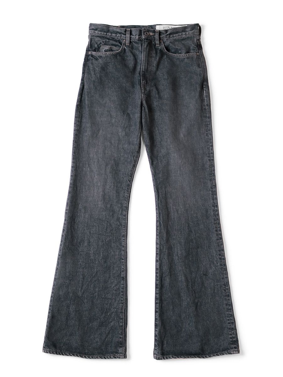 Kapital Kapital 14oz black denim pants 5P OKABELLBO in 27 Size US 27 - 4 Thumbnail