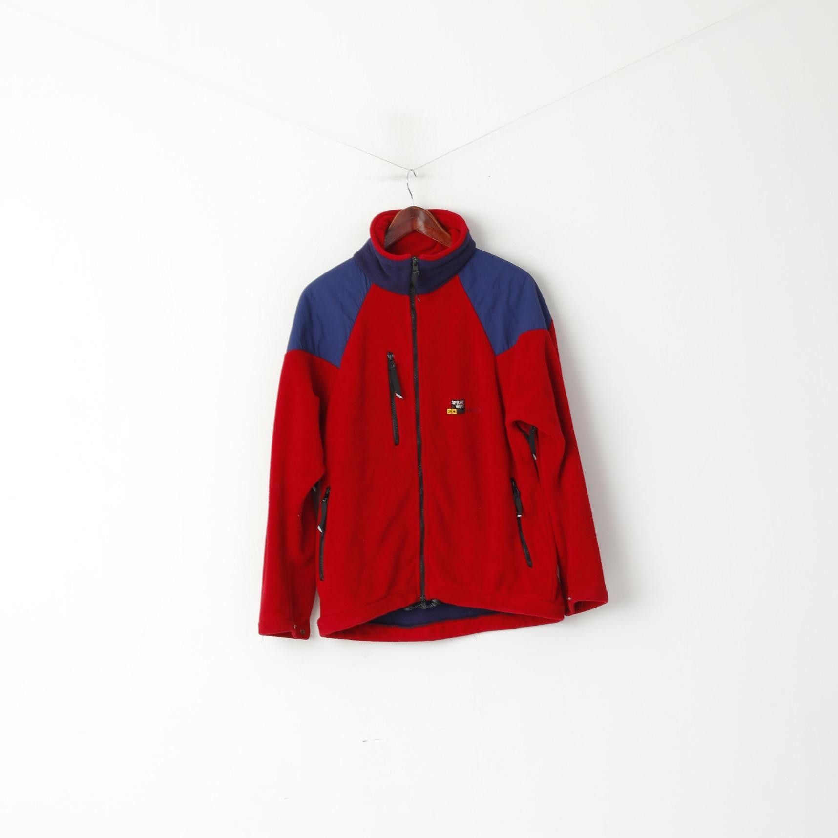 Vintage Sprayway Men S Fleece Top Red Vintage Windbloc 5935 Size US S / EU 44-46 / 1 - 1 Thumbnail