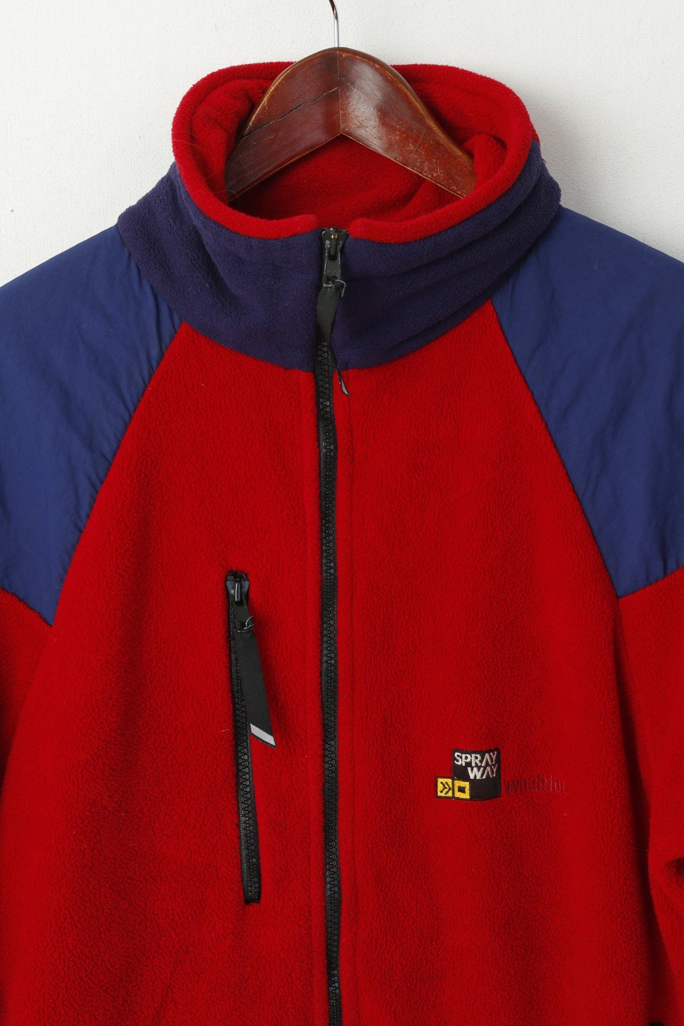 Vintage Sprayway Men S Fleece Top Red Vintage Windbloc 5935 Size US S / EU 44-46 / 1 - 2 Thumbnail