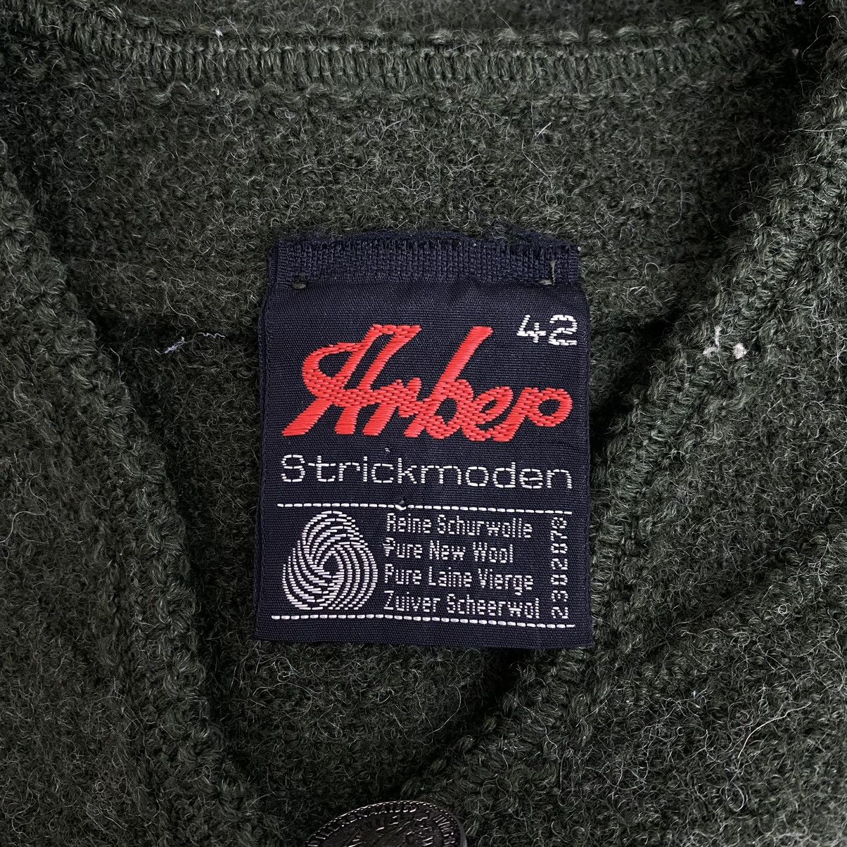 Vintage Vintage ARBEP STRICKMODEN Button Up Green Wool Coat Jacket Size S / US 4 / IT 40 - 5 Thumbnail