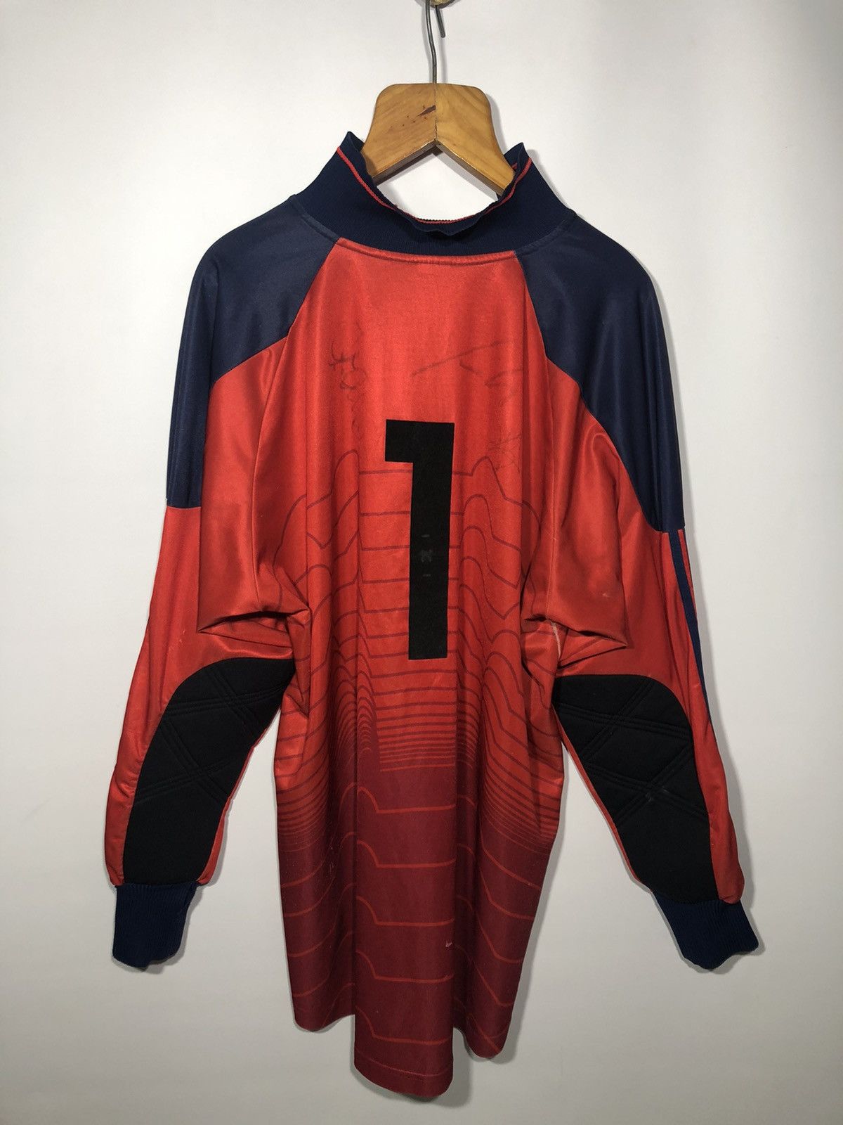 Vintage Vintage 2000s Schalke 04 Goalkeeper Shirt Adidas Jersey Size US XXL / EU 58 / 5 - 6 Thumbnail