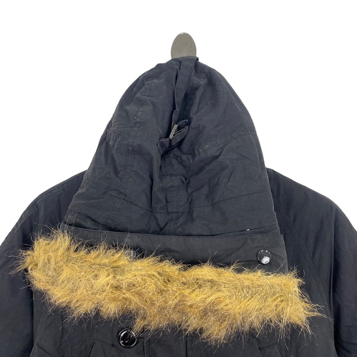 Alpha Industries × Vintage Vintage ALPHA INDUSTRIES USA Furred Hood Quilted Navy Parka Size US M / EU 48-50 / 2 - 2 Thumbnail
