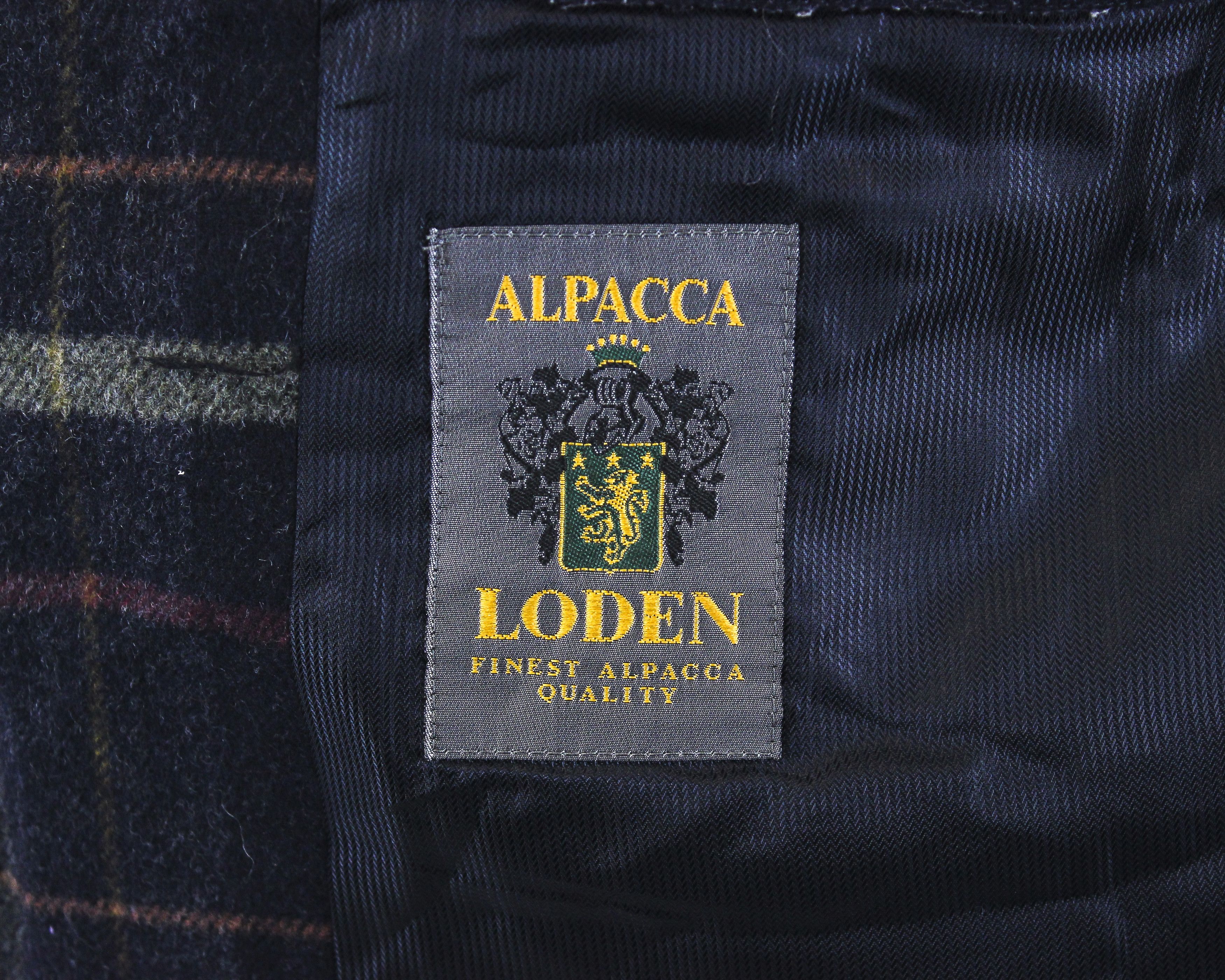 Vintage ALPACCA LODEN Sixth Sense Wool Car Over Coat Jacket Navy Size L / US 10 / IT 46 - 8 Thumbnail