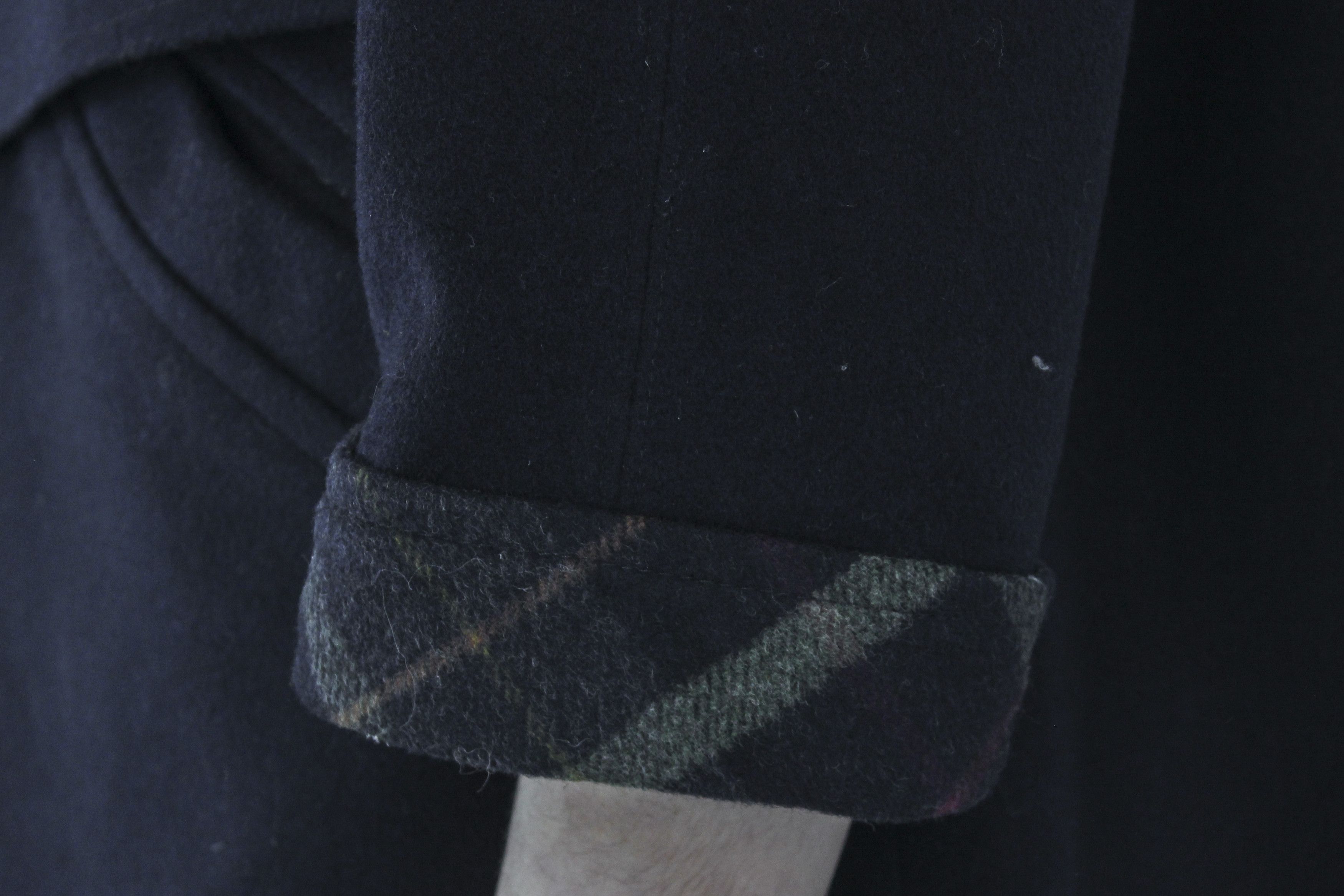 Vintage ALPACCA LODEN Sixth Sense Wool Car Over Coat Jacket Navy Size L / US 10 / IT 46 - 5 Thumbnail
