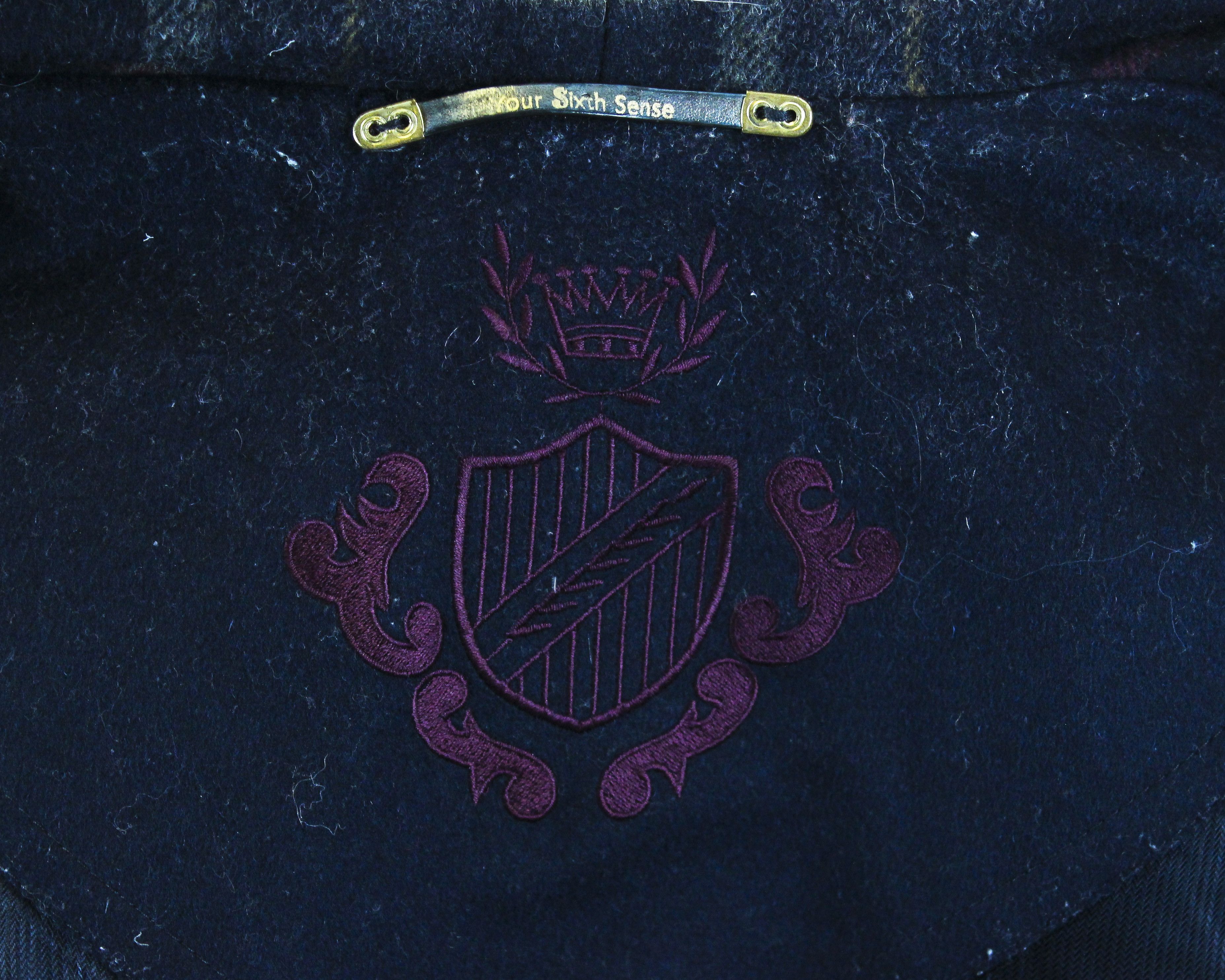 Vintage ALPACCA LODEN Sixth Sense Wool Car Over Coat Jacket Navy Size L / US 10 / IT 46 - 7 Thumbnail