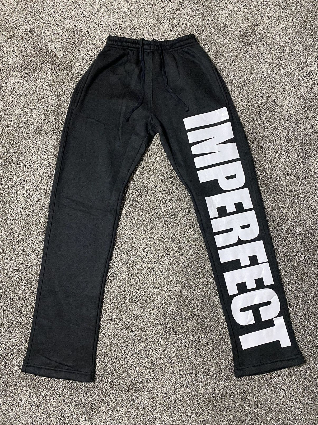 image of Imperfects Imperfect Full Logo Sweatpants in Black, Men's (Size 33)