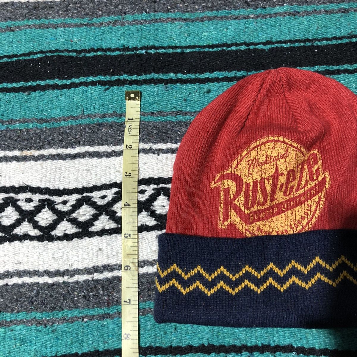 Cartoon Network Rust-Eze Lightning McQueen Beanie Hat Size ONE SIZE - 4 Thumbnail