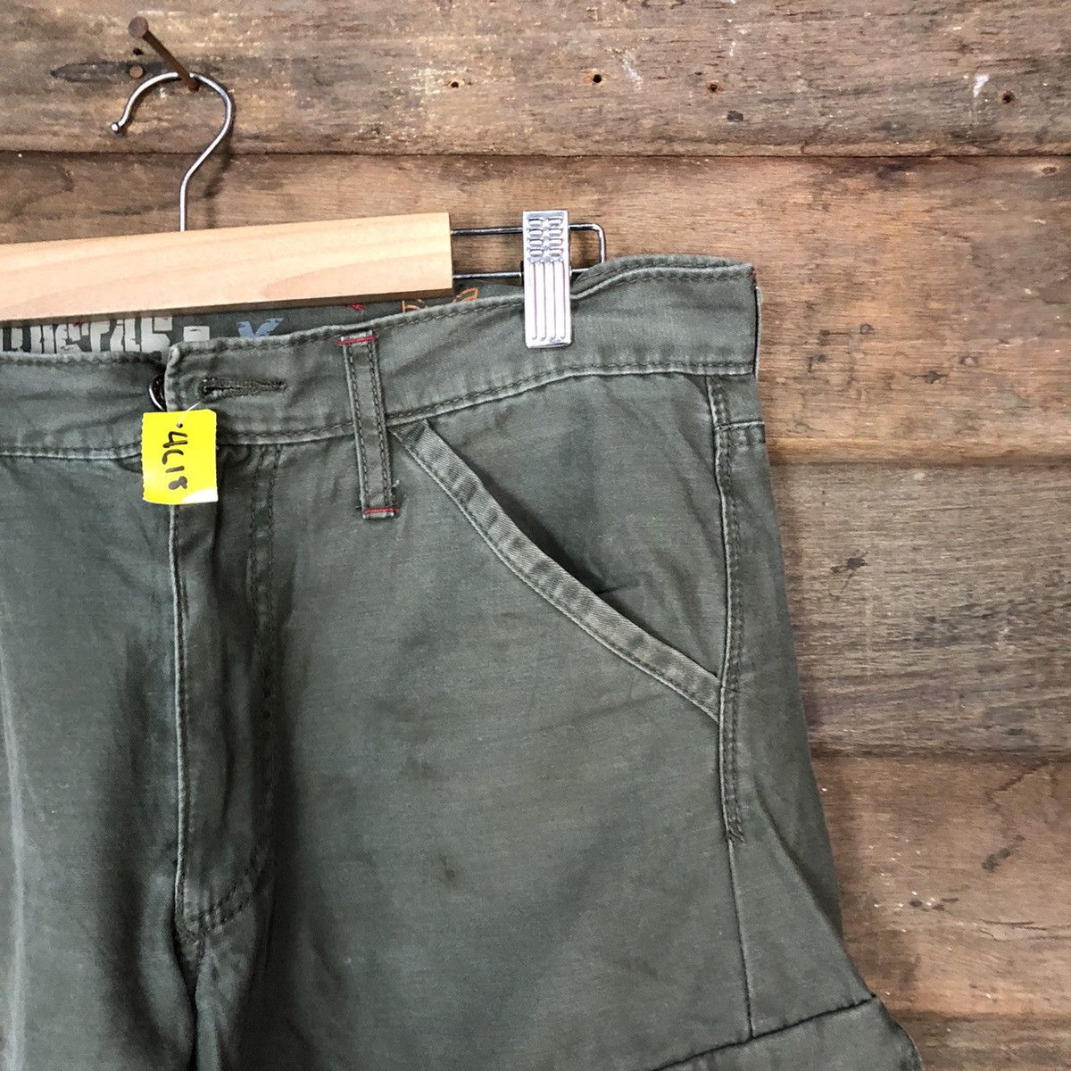 Japanese Brand Xebec twist multipocket utility Grey Cargo Pants #4618 Size US 33 - 5 Thumbnail