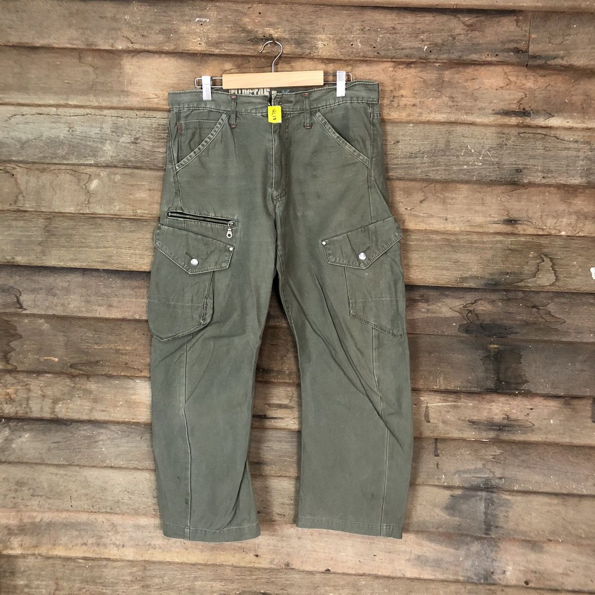 Japanese Brand Xebec twist multipocket utility Grey Cargo Pants #4618 Size US 33 - 1 Thumbnail