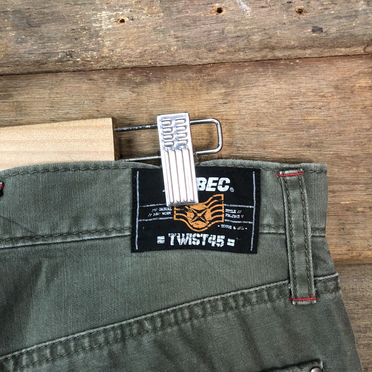 Japanese Brand Xebec twist multipocket utility Grey Cargo Pants #4618 Size US 33 - 16 Thumbnail