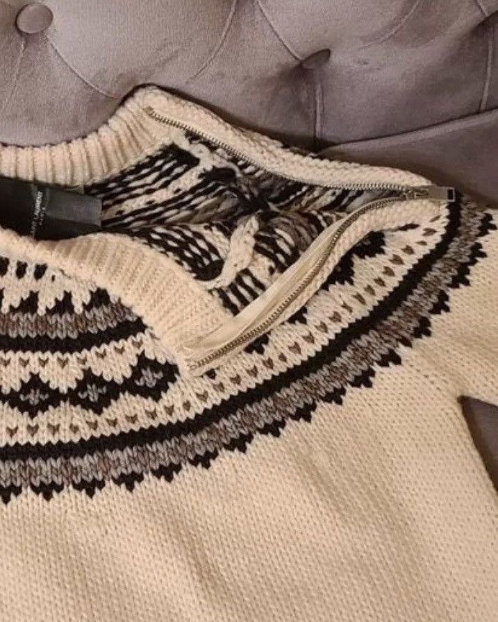 Hedi Slimane × Saint Laurent Paris Grail AW13 Runway Saint Laurent Knit Jumper Sweater Size US L / EU 52-54 / 3 - 7 Thumbnail