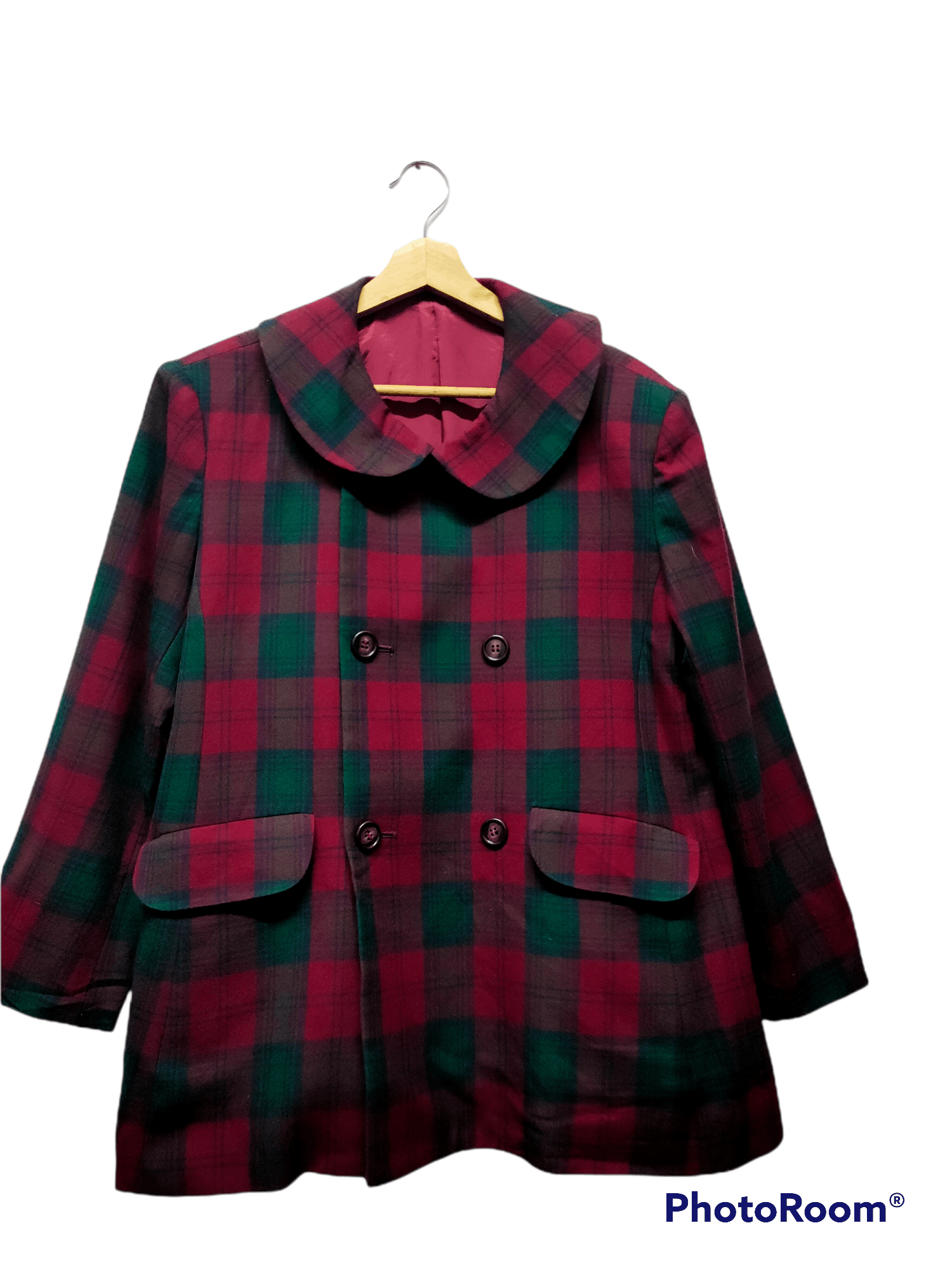 Hysteric Glamour 🔥Hysteric Glamour vintage peacoat double breasted monogram Size US M / EU 48-50 / 2 - 1 Thumbnail