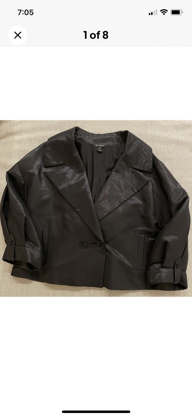 Shimmer Cropped Jacket