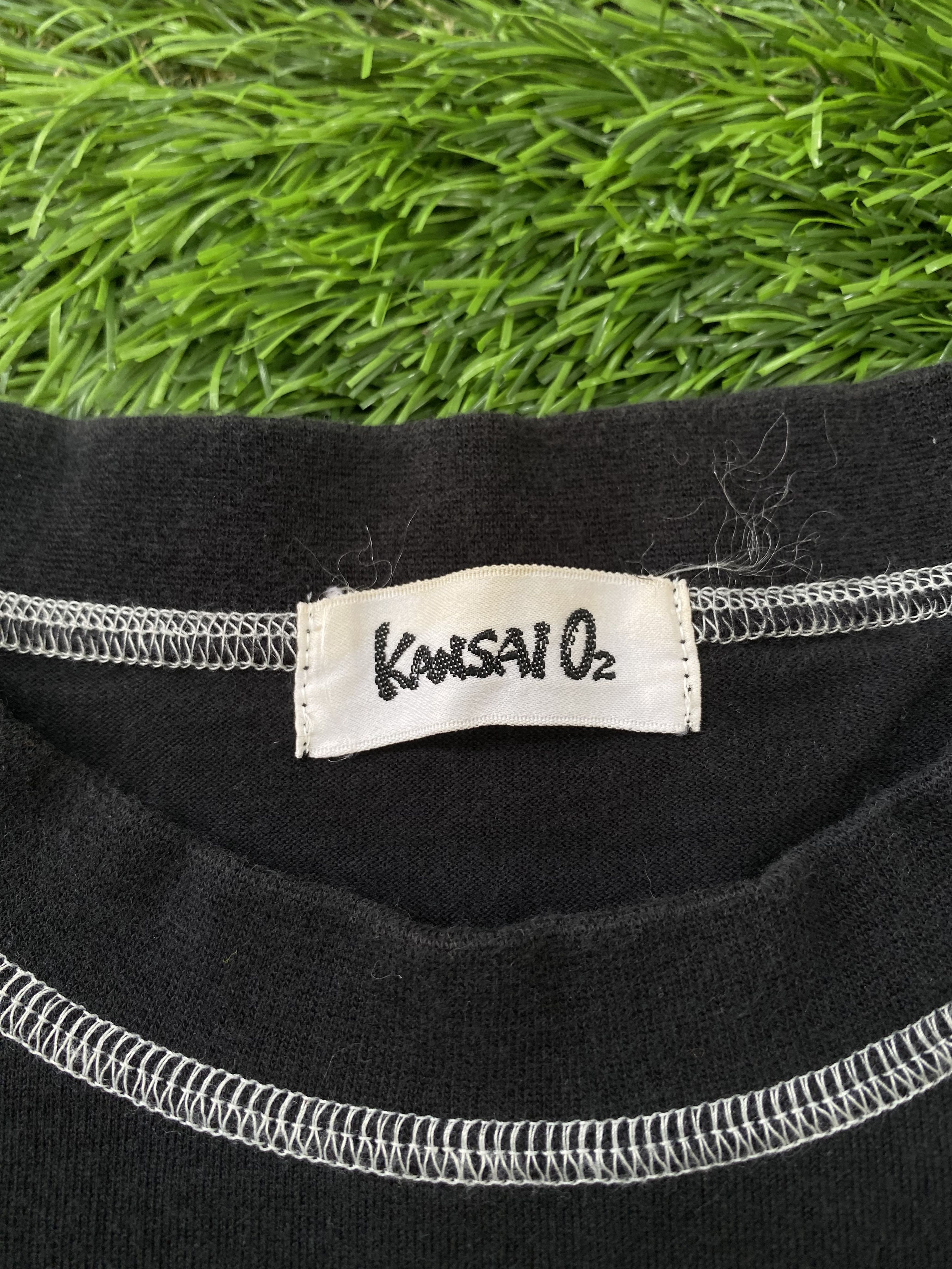 Japanese Brand × Kansai Yamamoto Vintage Kansai O2 Rainbow Spellout and Back Hit Tee Size US M / EU 48-50 / 2 - 4 Thumbnail