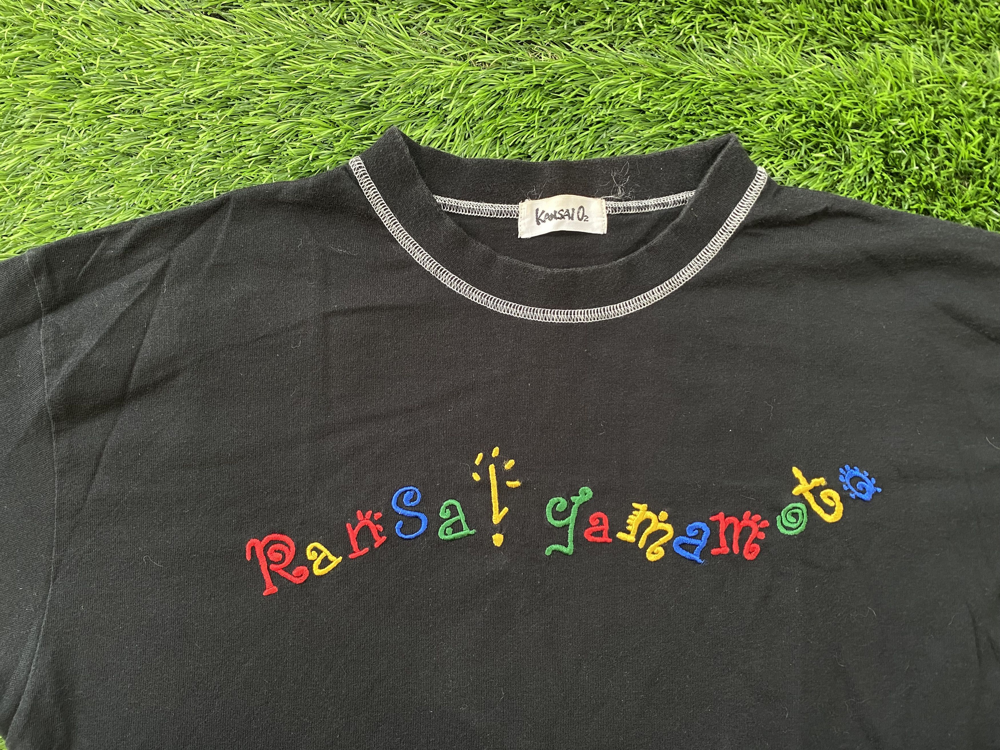 Japanese Brand × Kansai Yamamoto Vintage Kansai O2 Rainbow Spellout and Back Hit Tee Size US M / EU 48-50 / 2 - 3 Thumbnail