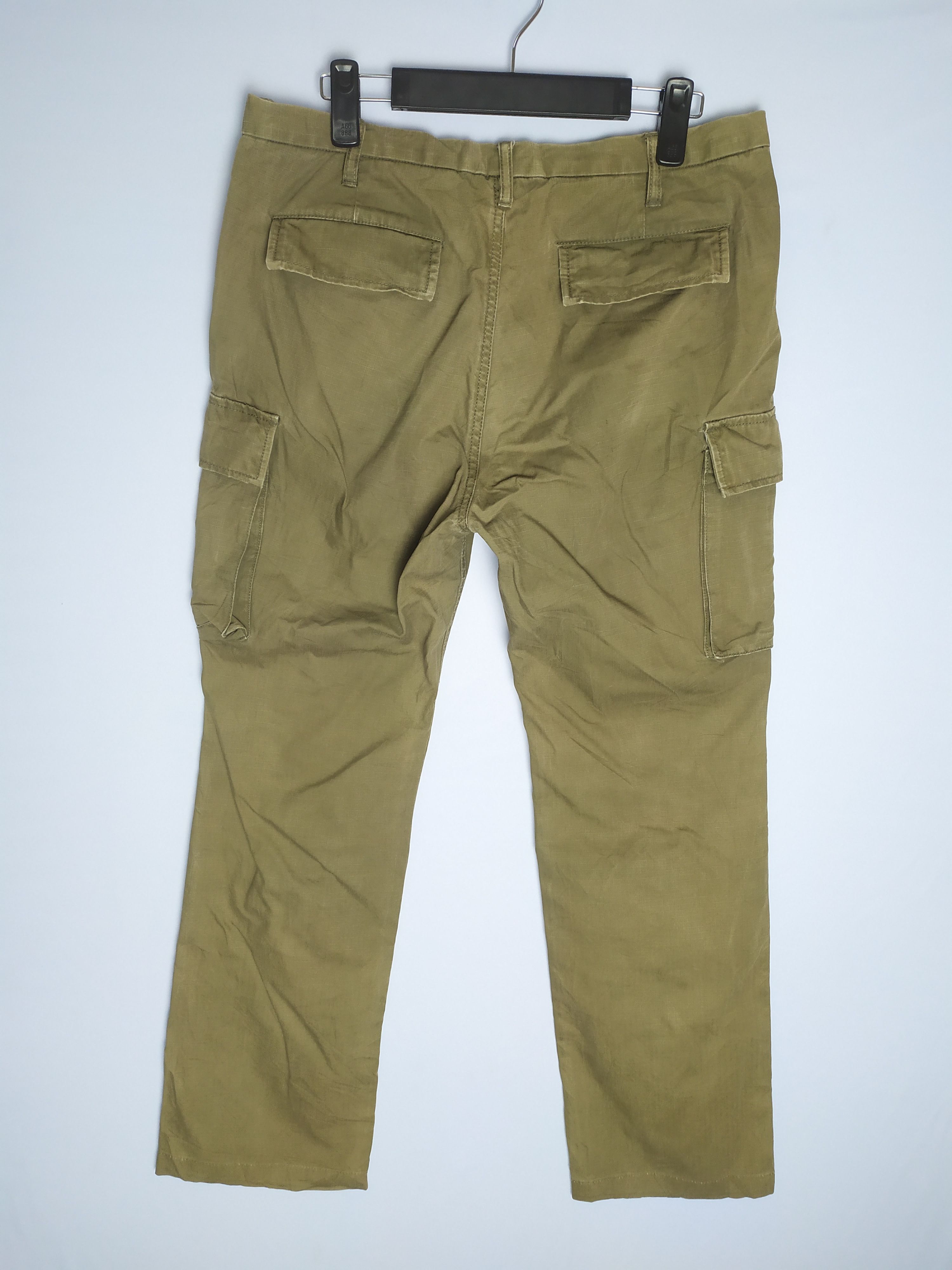 Designer × Japanese Brand Vintage Green Label Relaxing Faded Cargo Pants Size US 32 / EU 48 - 9 Thumbnail