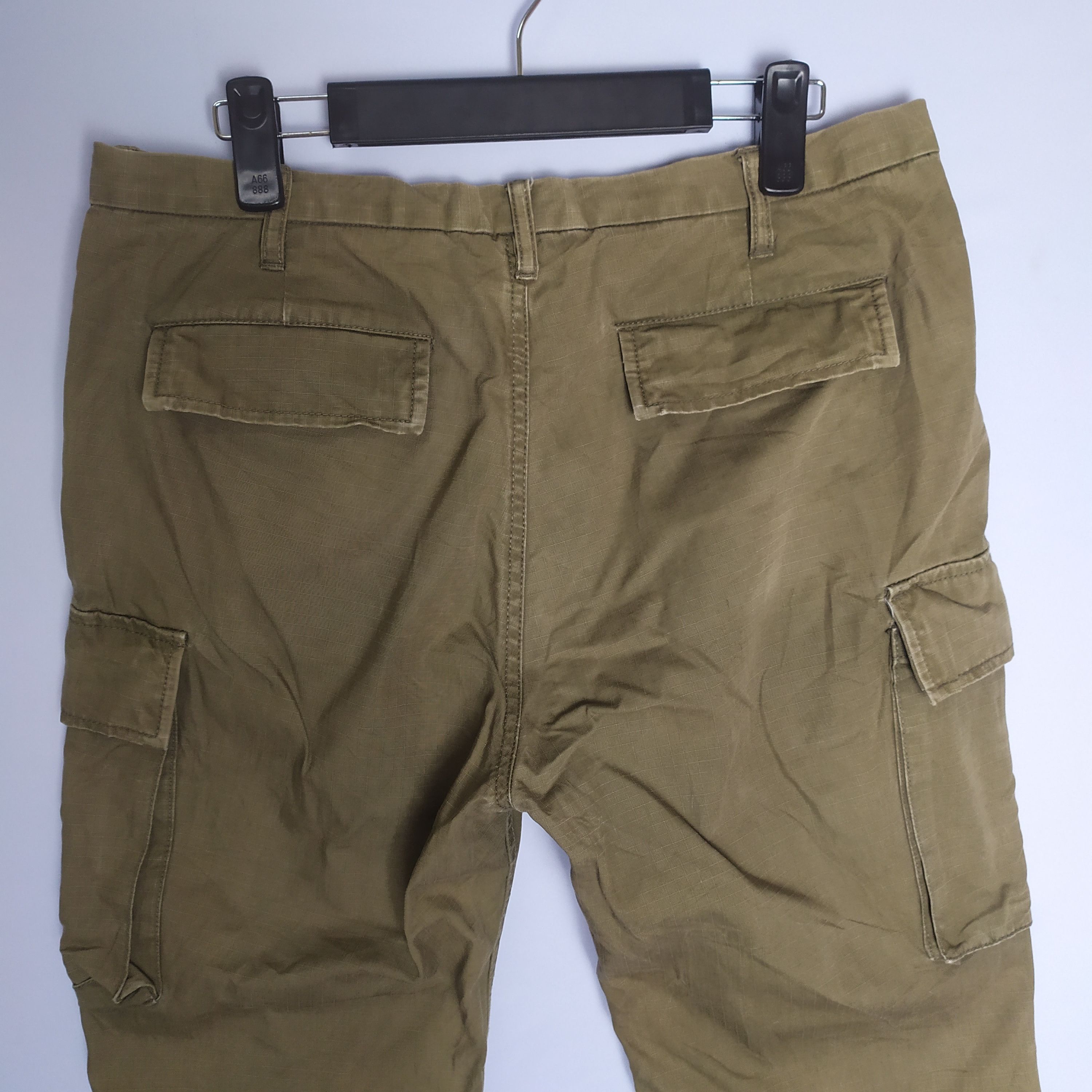 Designer × Japanese Brand Vintage Green Label Relaxing Faded Cargo Pants Size US 32 / EU 48 - 10 Thumbnail