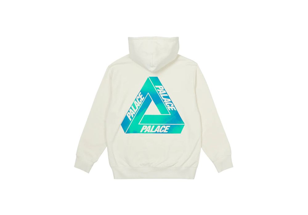 Palace Small COLOR CHANGING HEAT Reacto White Tri-Ferg Hood Blue