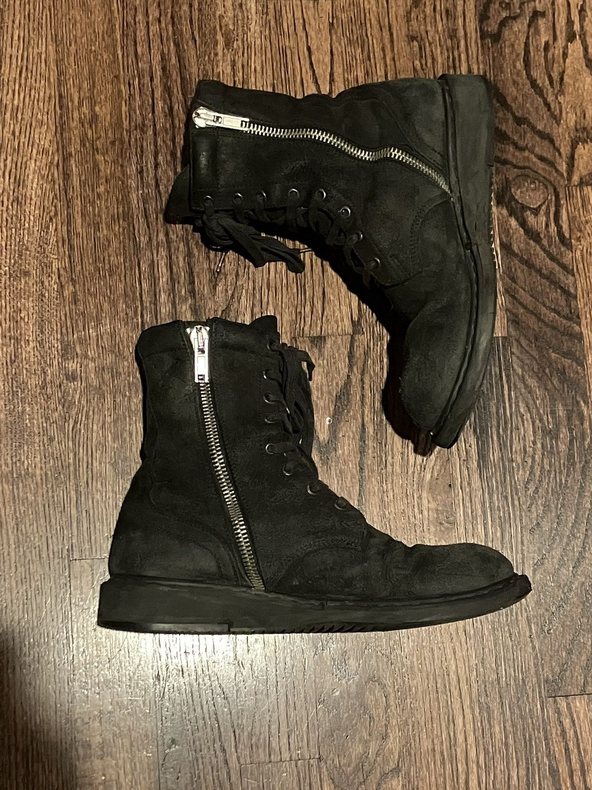 Rick owens hot sale anfibio boots