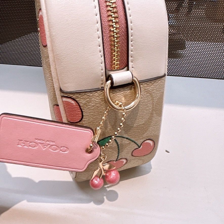 Coach Jamie Camera Bag In Signature Canvas With Heart Cherry Size ONE SIZE - 6 Thumbnail
