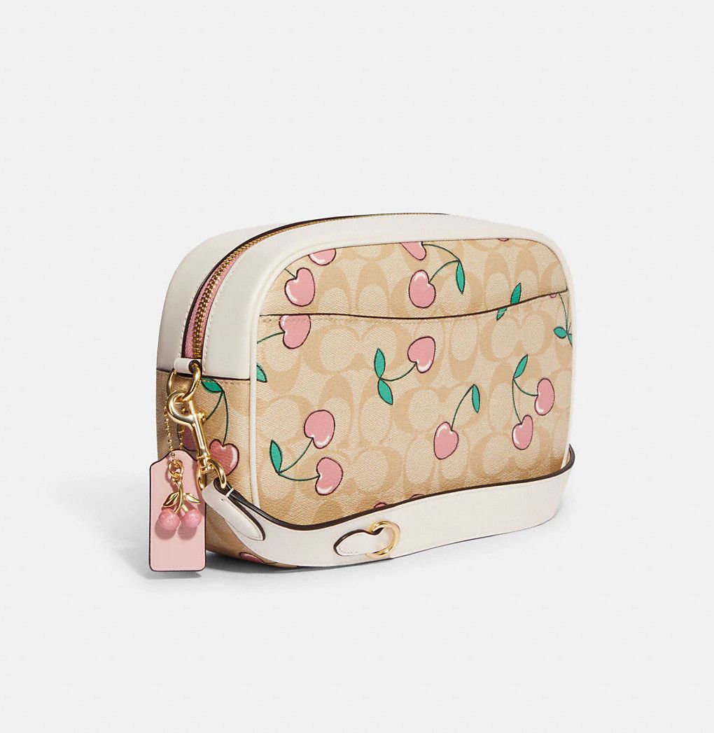 Coach Jamie Camera Bag In Signature Canvas With Heart Cherry Size ONE SIZE - 10 Thumbnail