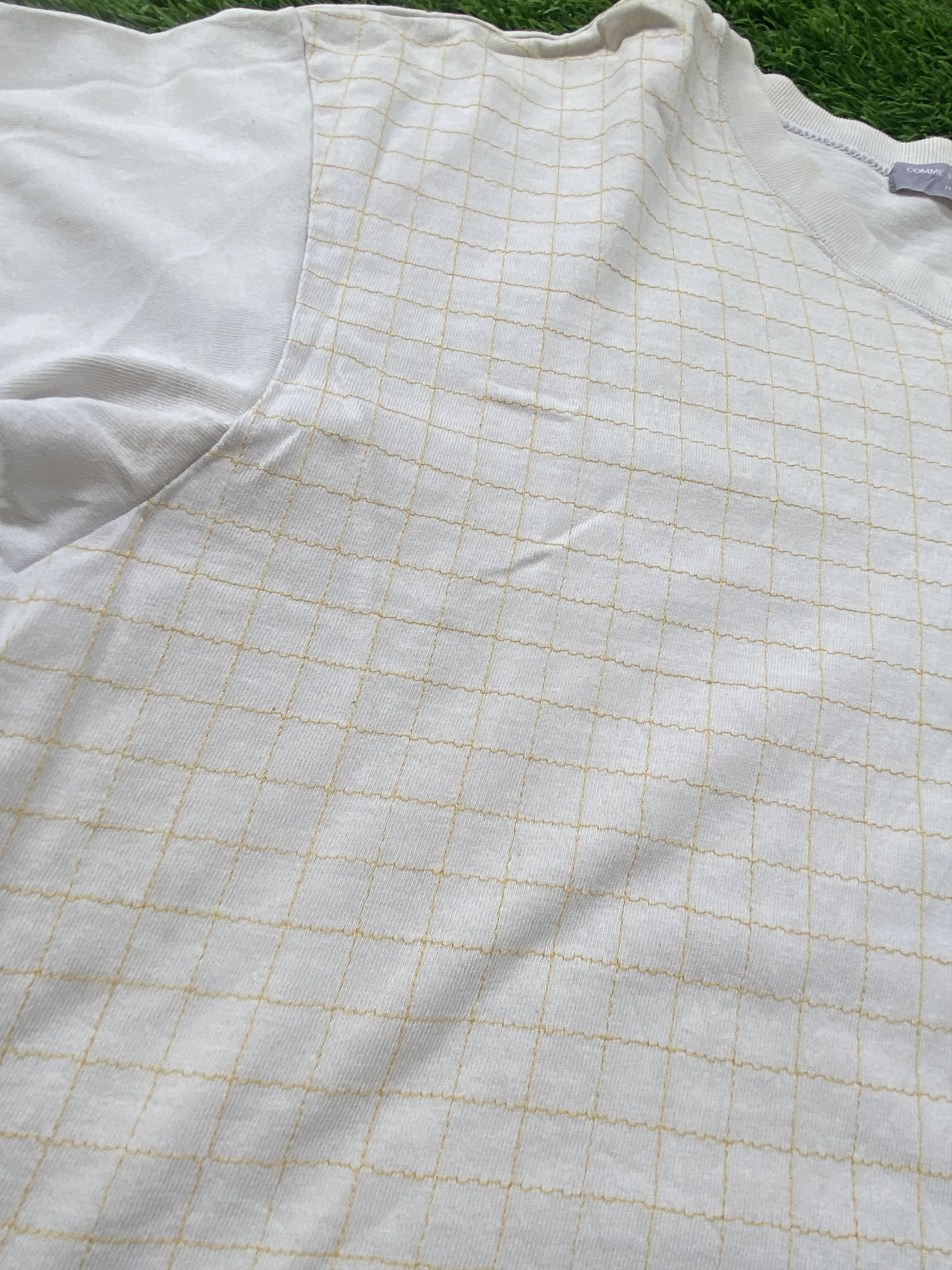 Comme des Garcons Vintage Comme des Garcons Plaid Basic Tee AD 2002 Size US M / EU 48-50 / 2 - 3 Thumbnail
