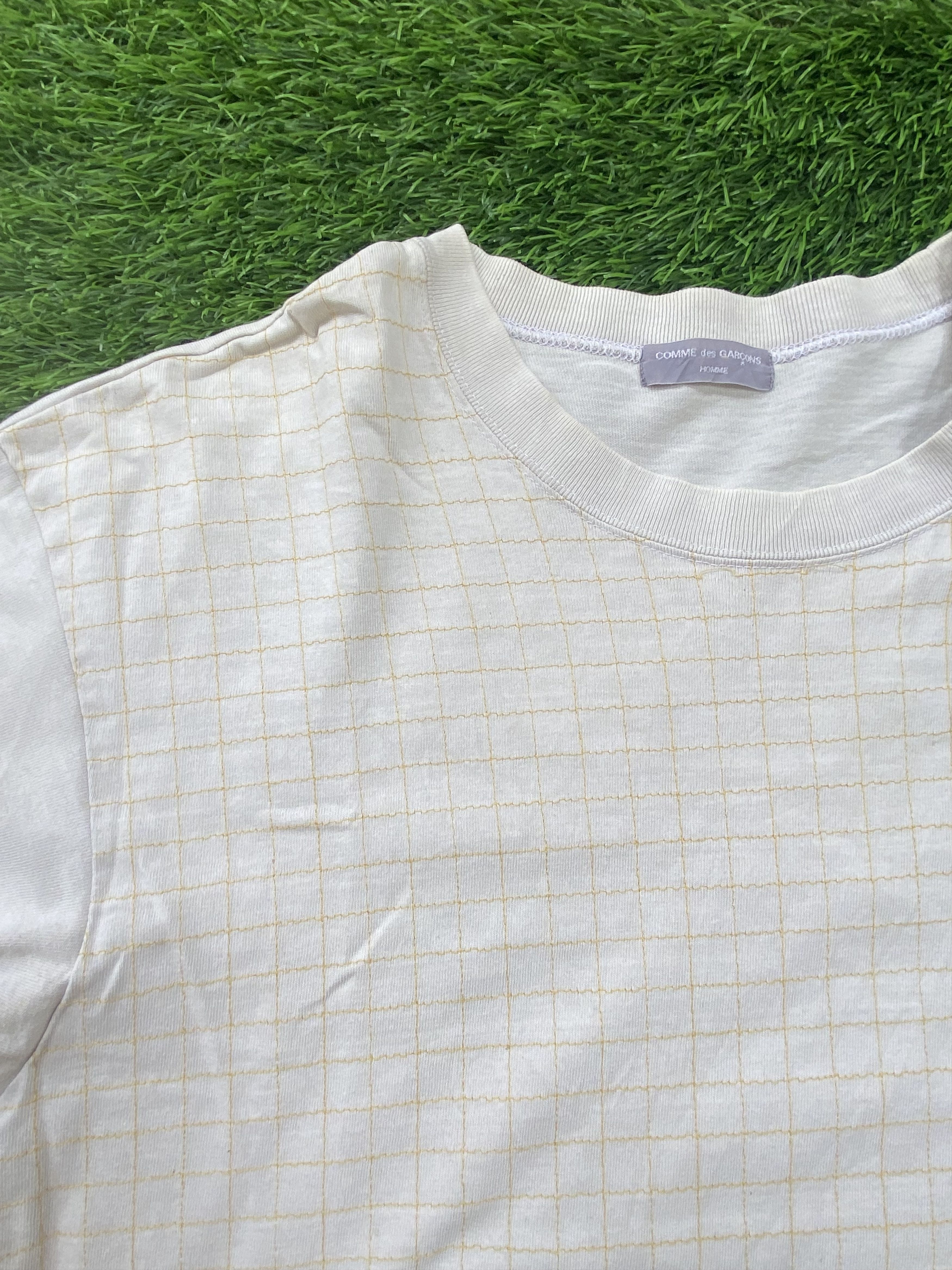 Comme des Garcons Vintage Comme des Garcons Plaid Basic Tee AD 2002 Size US M / EU 48-50 / 2 - 2 Thumbnail