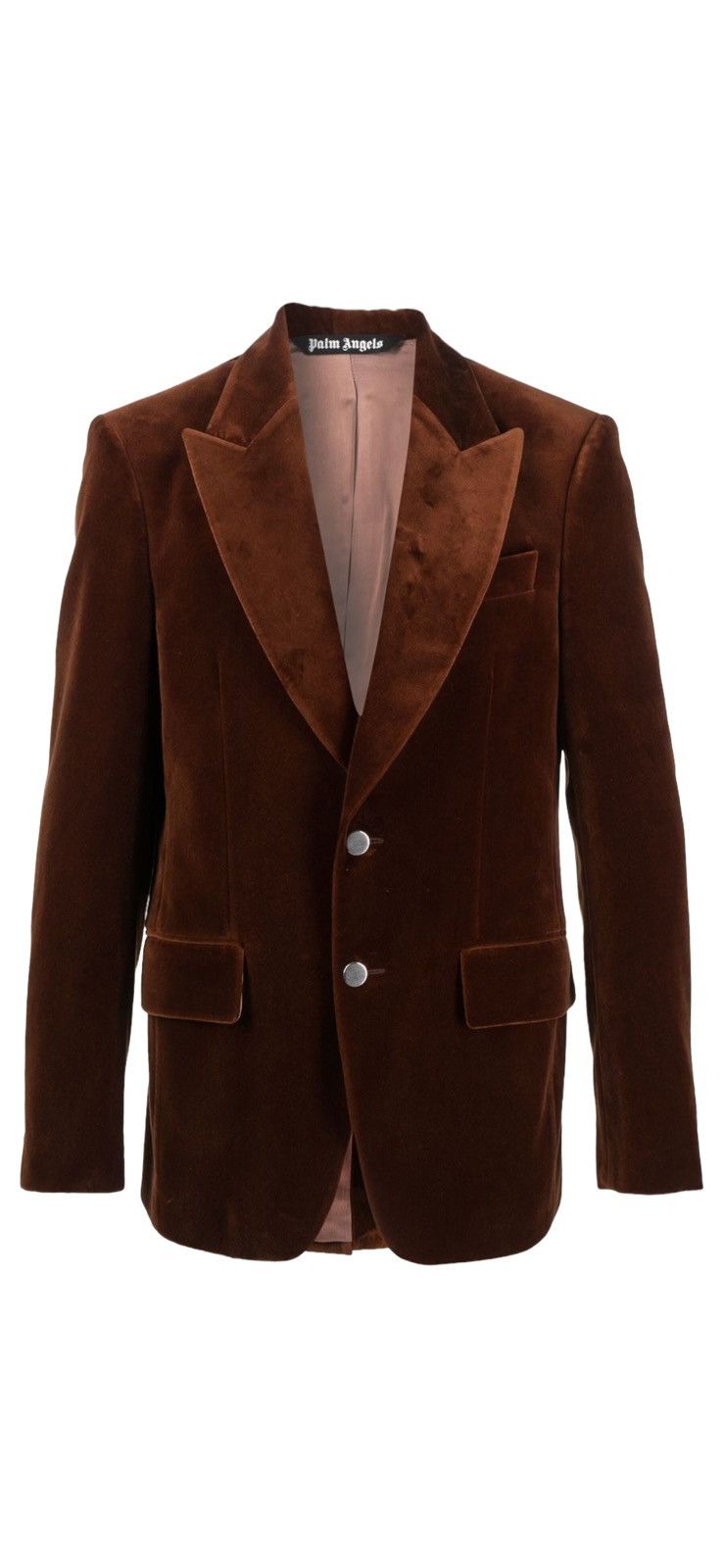 Palm Angles Single Breasted Velvet Blazer