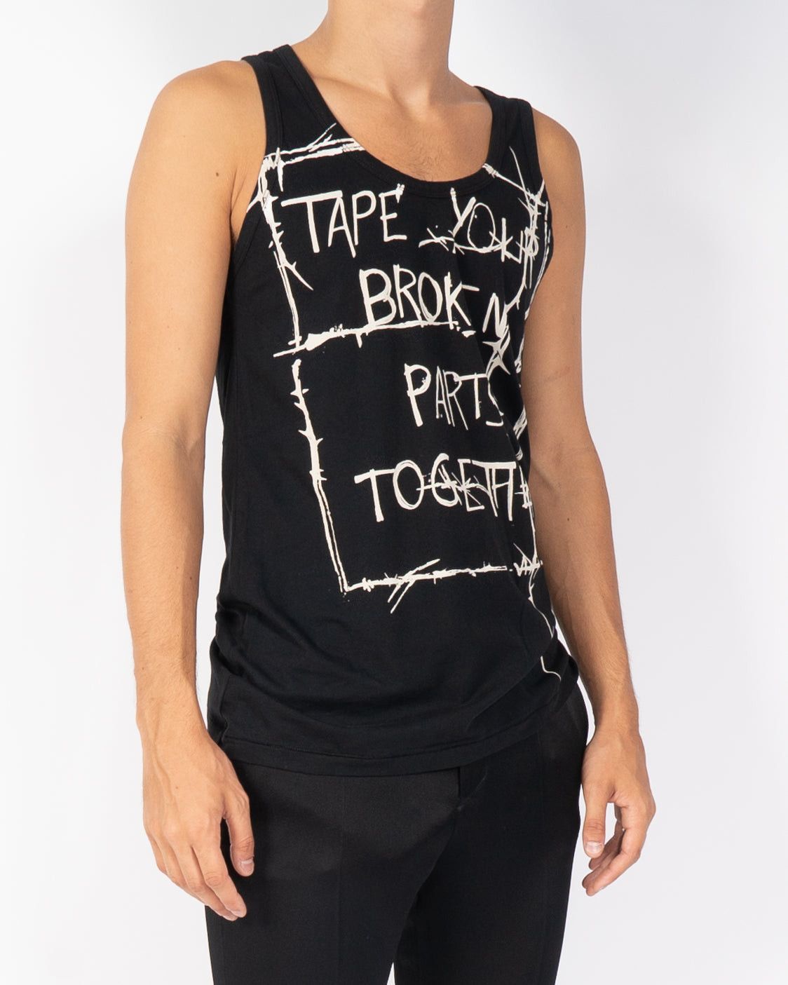 Haider Ackermann SS19 Black Broken Parts Tanktop Size US L / EU 52-54 / 3 - 2 Thumbnail